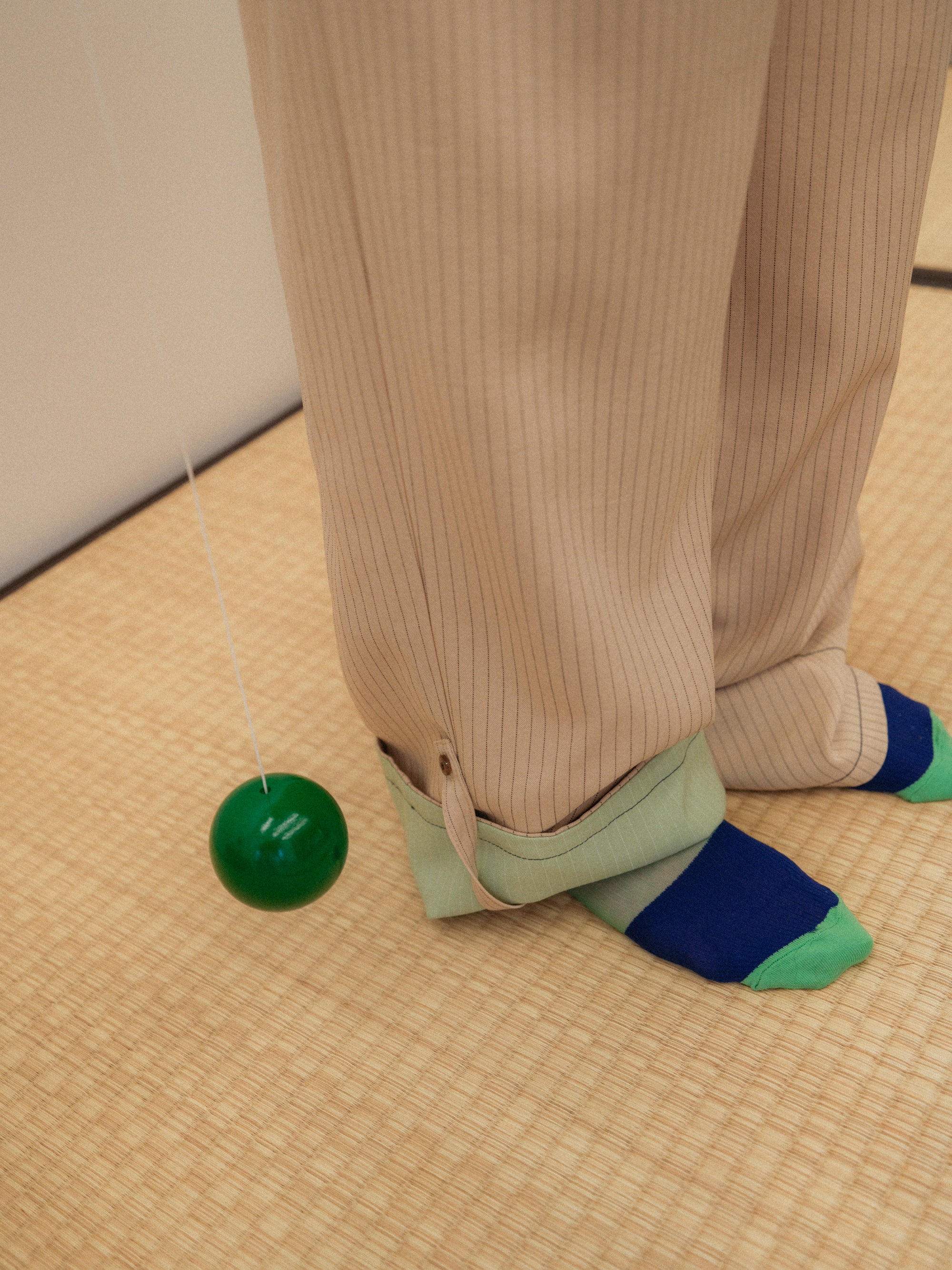 肌色のストライプジャンプスーツ – pamm.officialstore