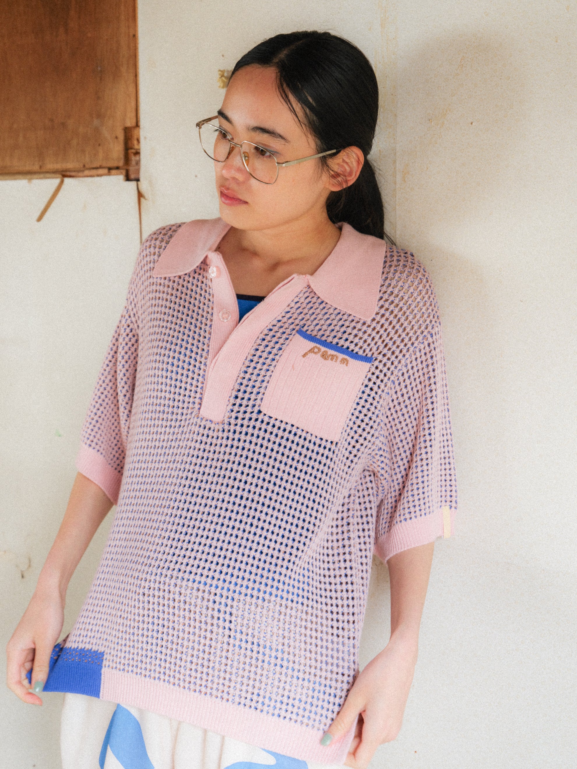後ろ姿の寛大なインテリアメッシュポロ – pamm.officialstore