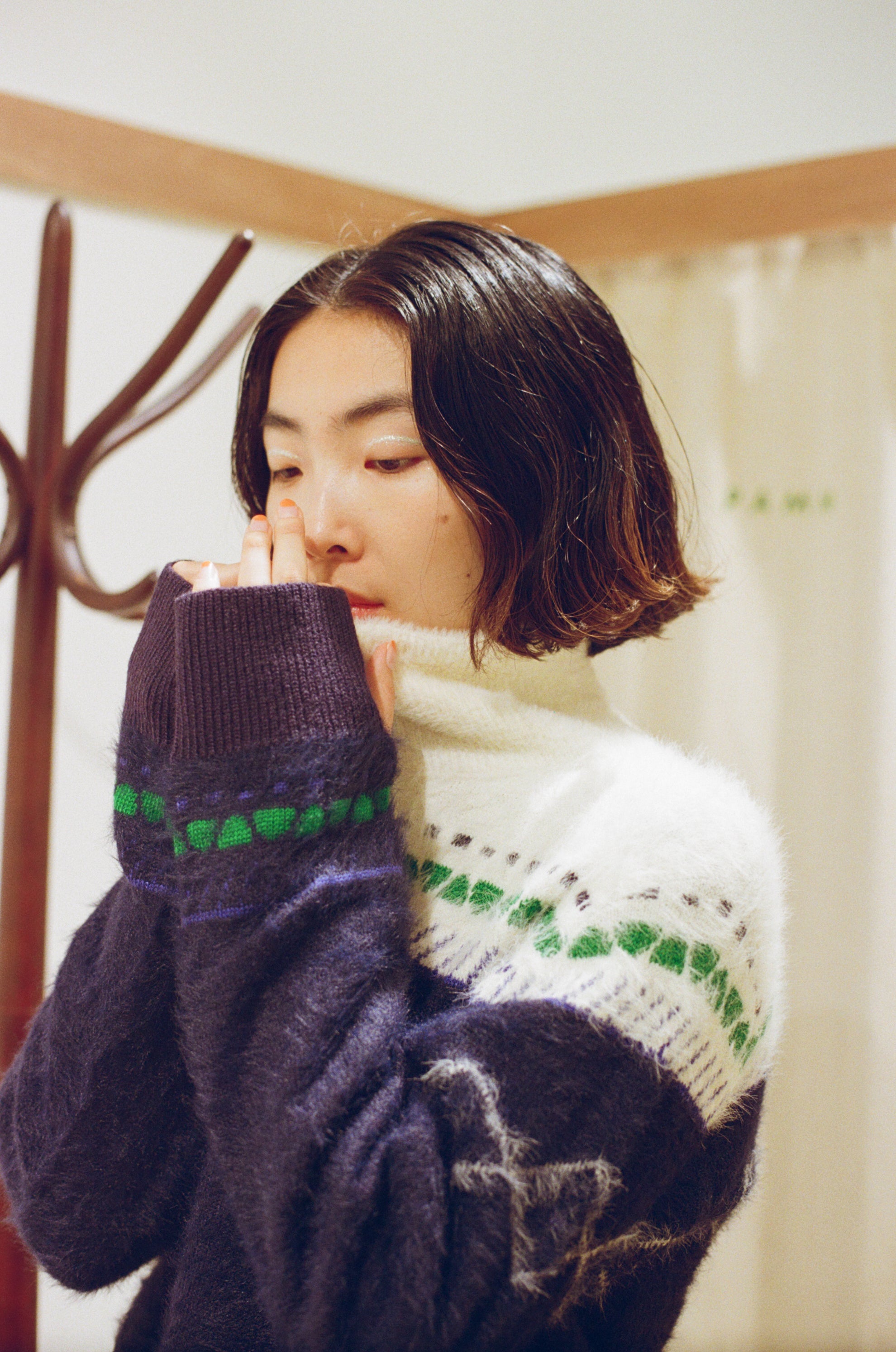 食卓のノルディックハーフジップニット – pamm.officialstore