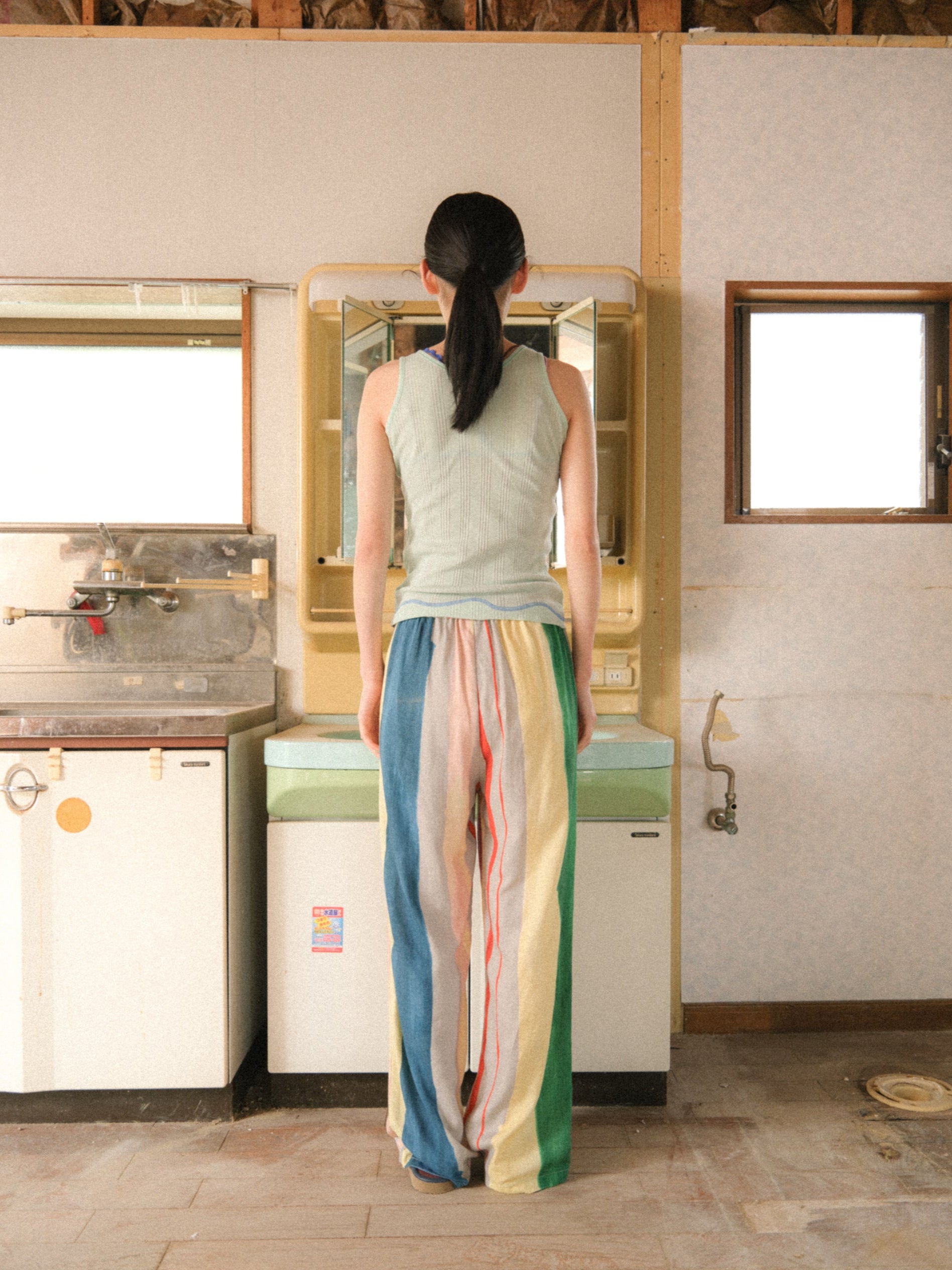 PAMM 知性のストライプパンツ　海砂利　サイズ1 知性のストライプパンツ – pamm.officialstore