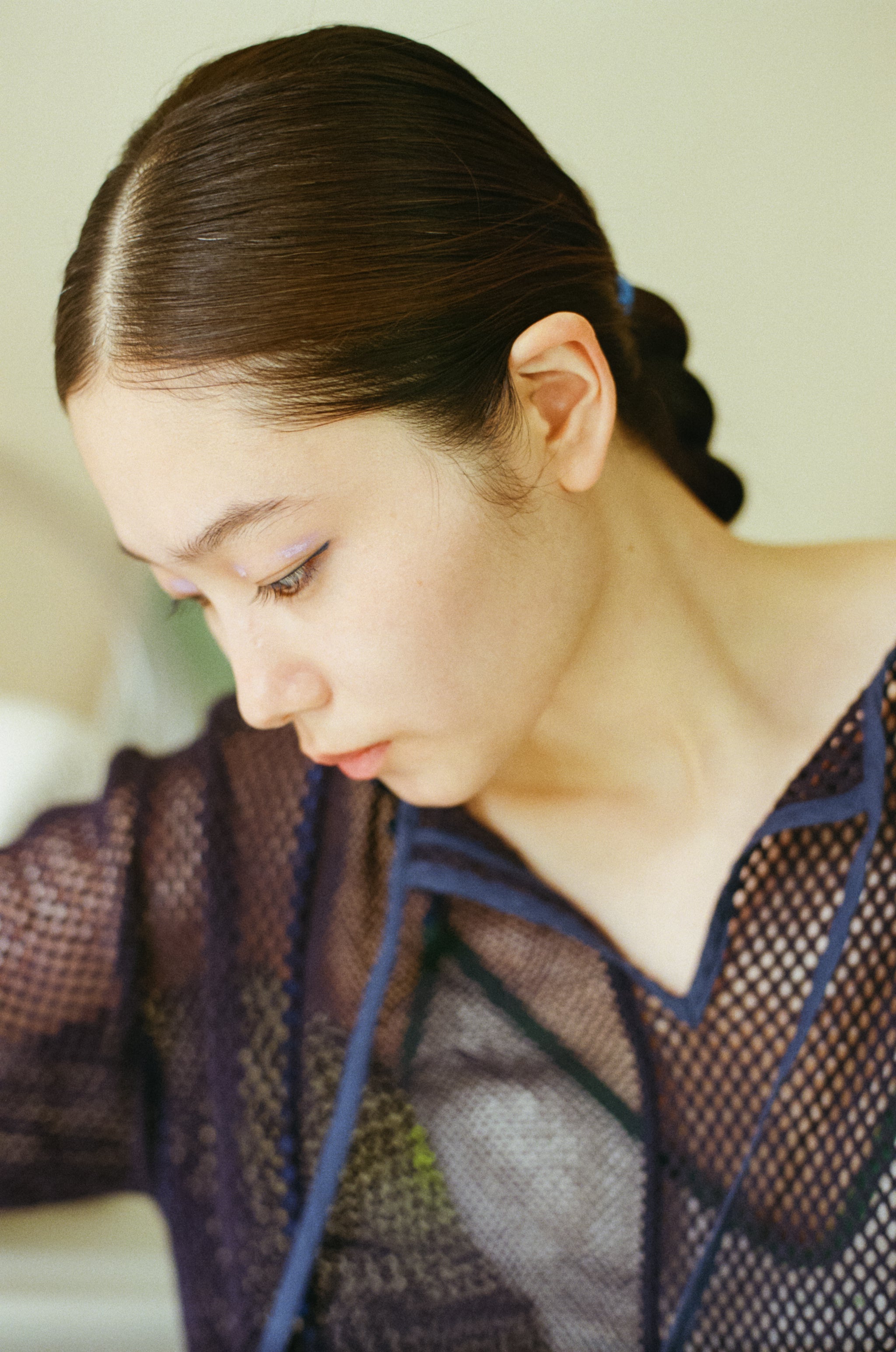 線と面のストライプメッシュトップス – pamm.officialstore