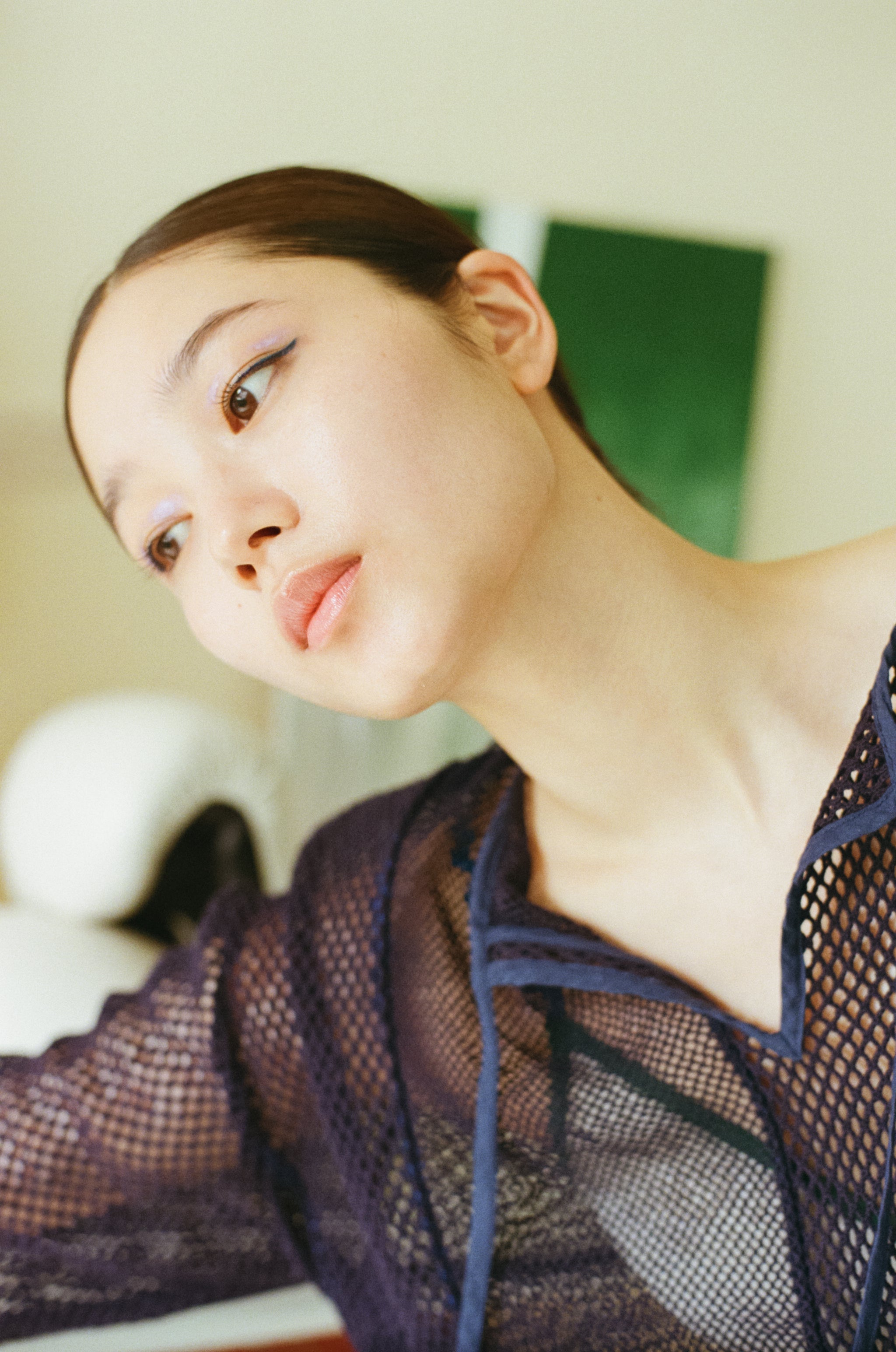 線と面のストライプメッシュトップス – pamm.officialstore
