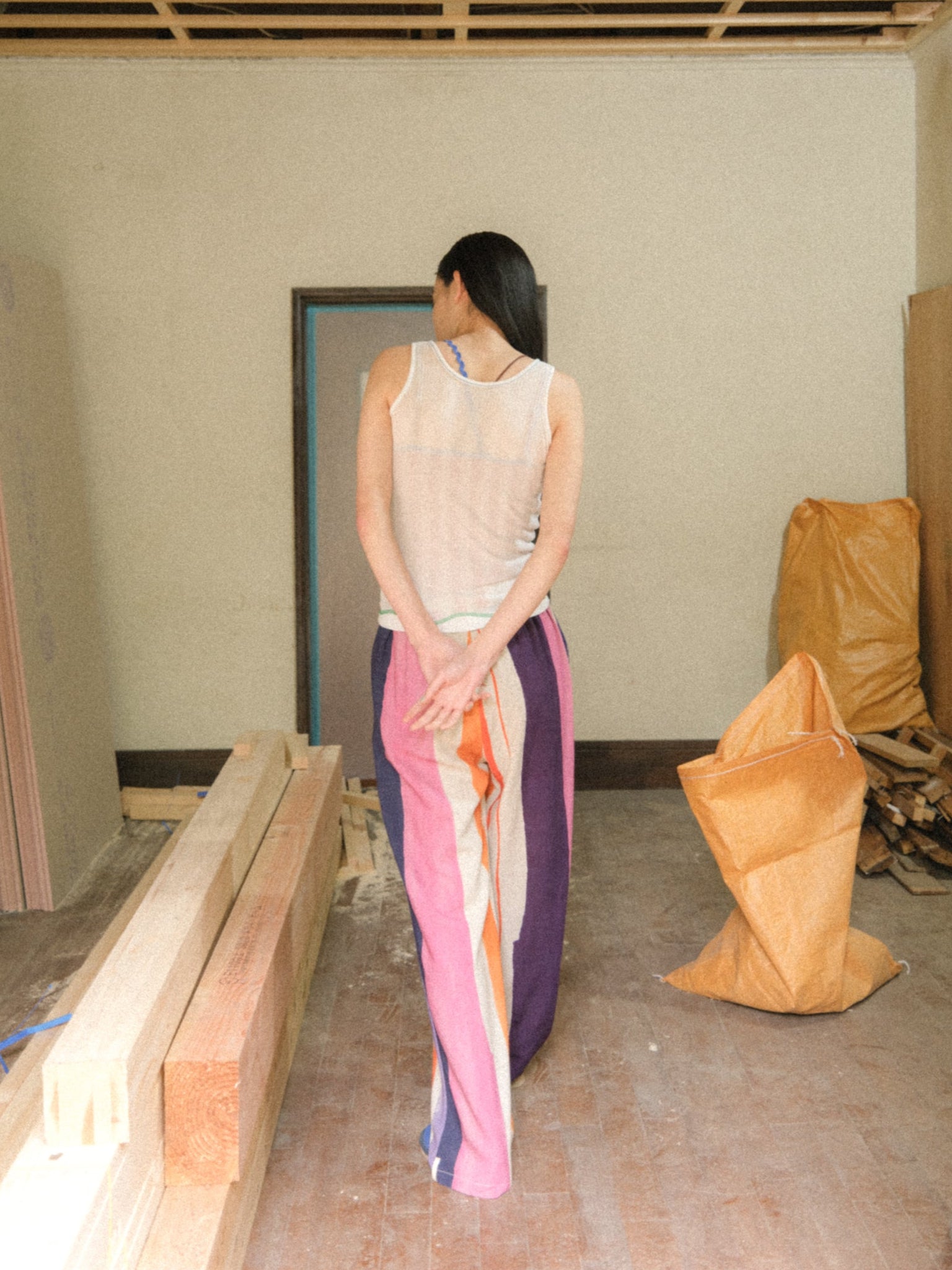 PAMM 知性のストライプパンツ サイズ1 夕凪 pamm 知性のストライプパンツ 夕凪 サイズ1 - メルカリ