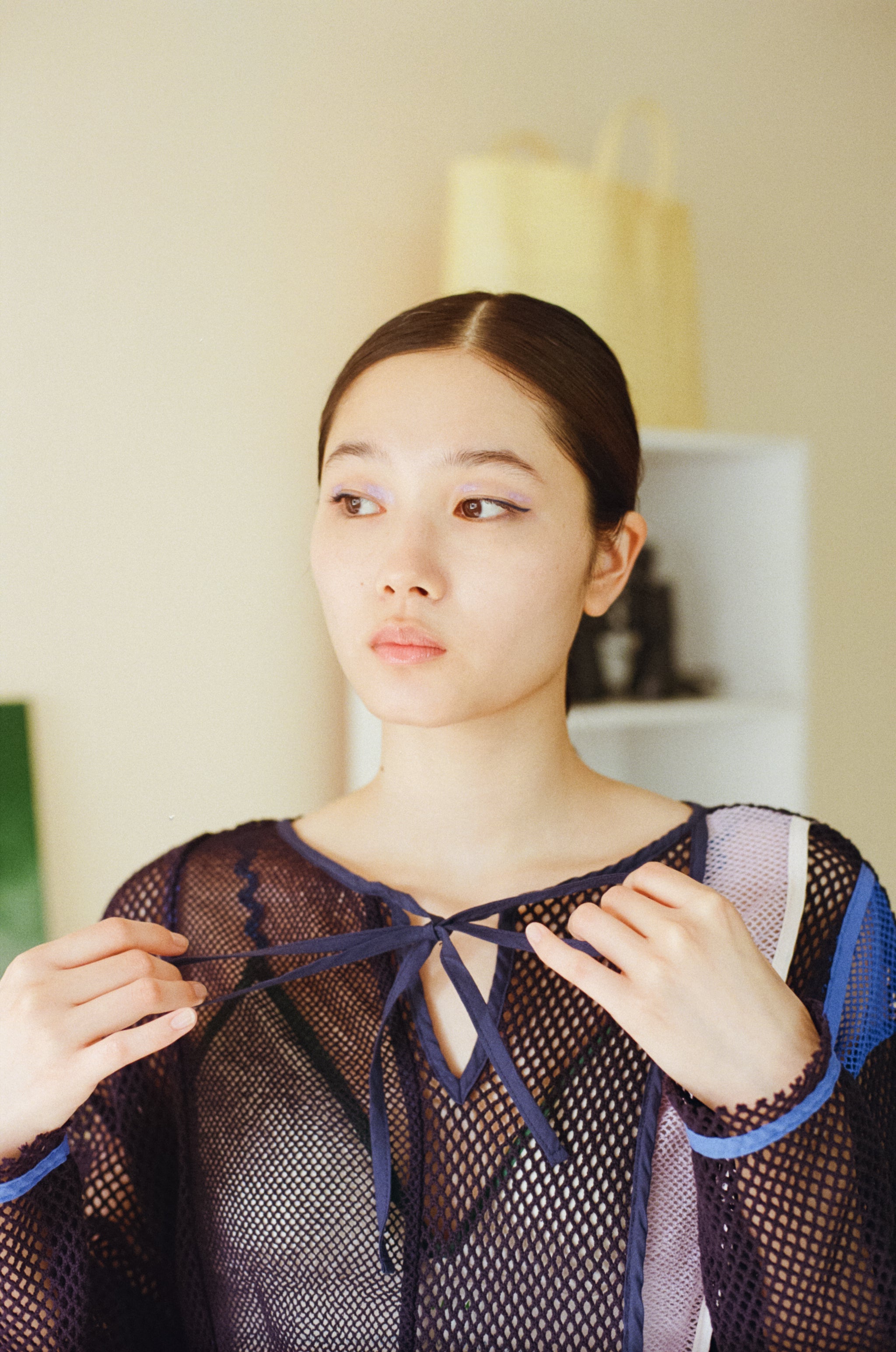 線と面のストライプメッシュトップス – pamm.officialstore