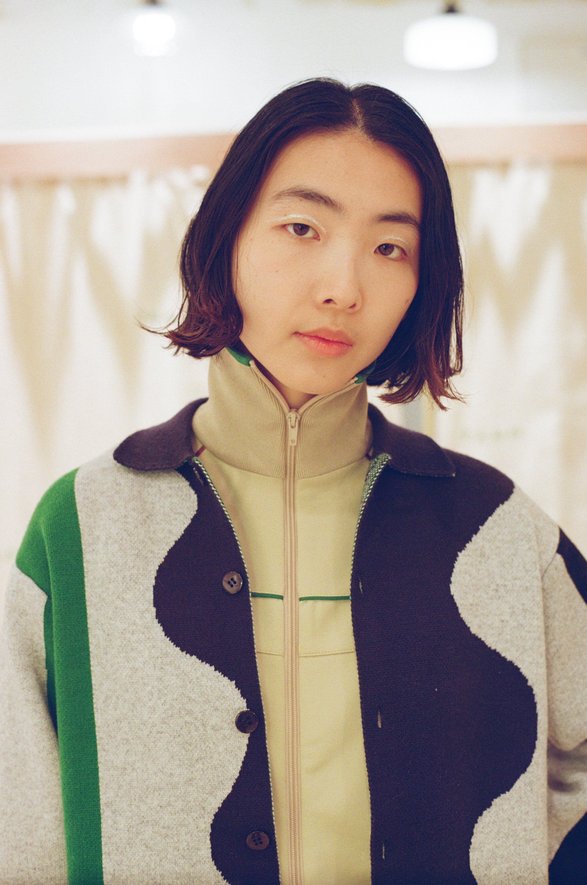 寛大なインテリアのニットジャケット – pamm.officialstore