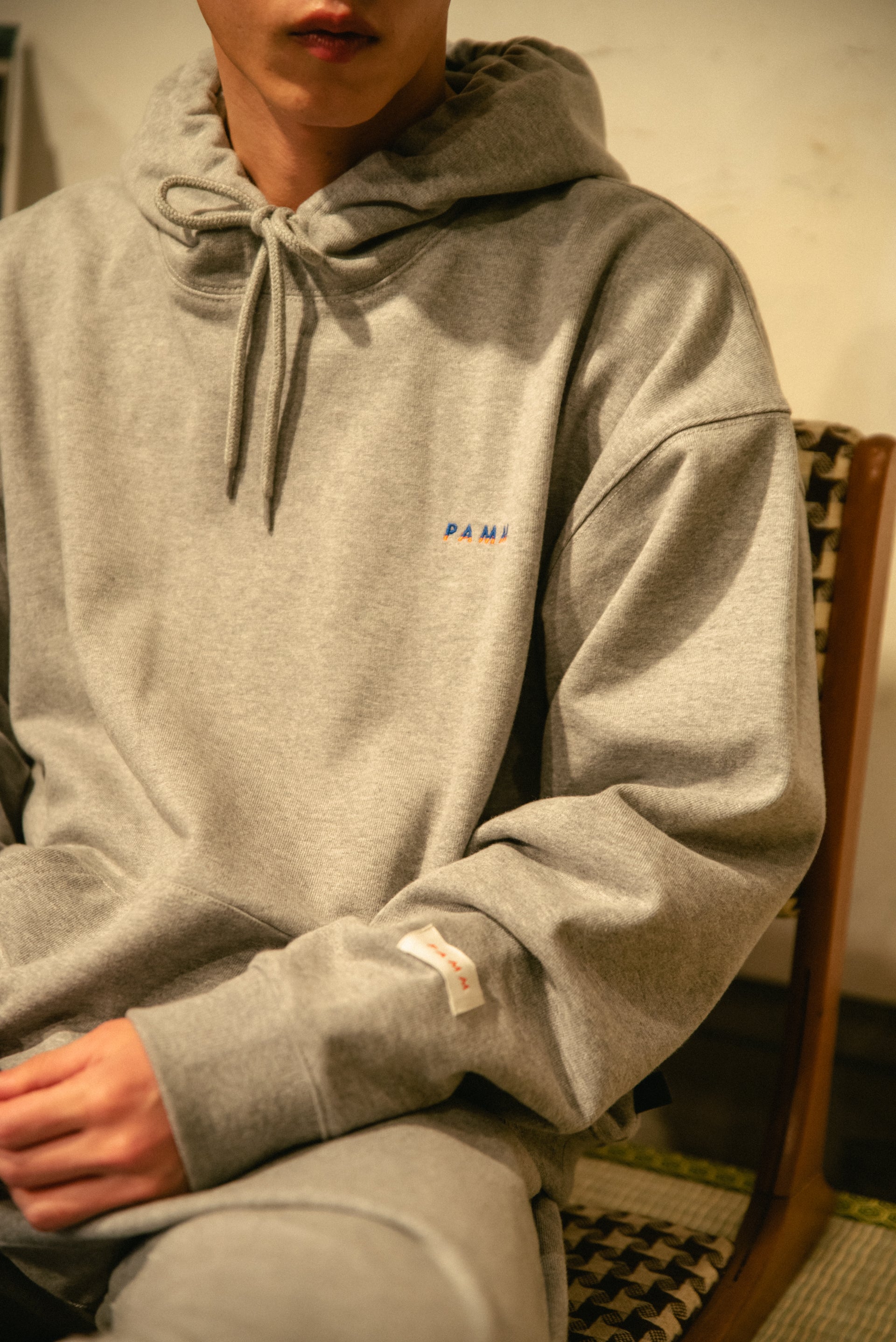 PAMM パム 知性のストライプメッシュフーディー パーカー 美品 【公式