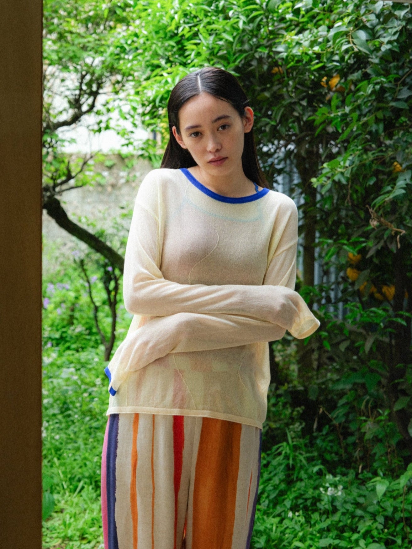 寛大なインテリアのシースルーニット – pamm.officialstore