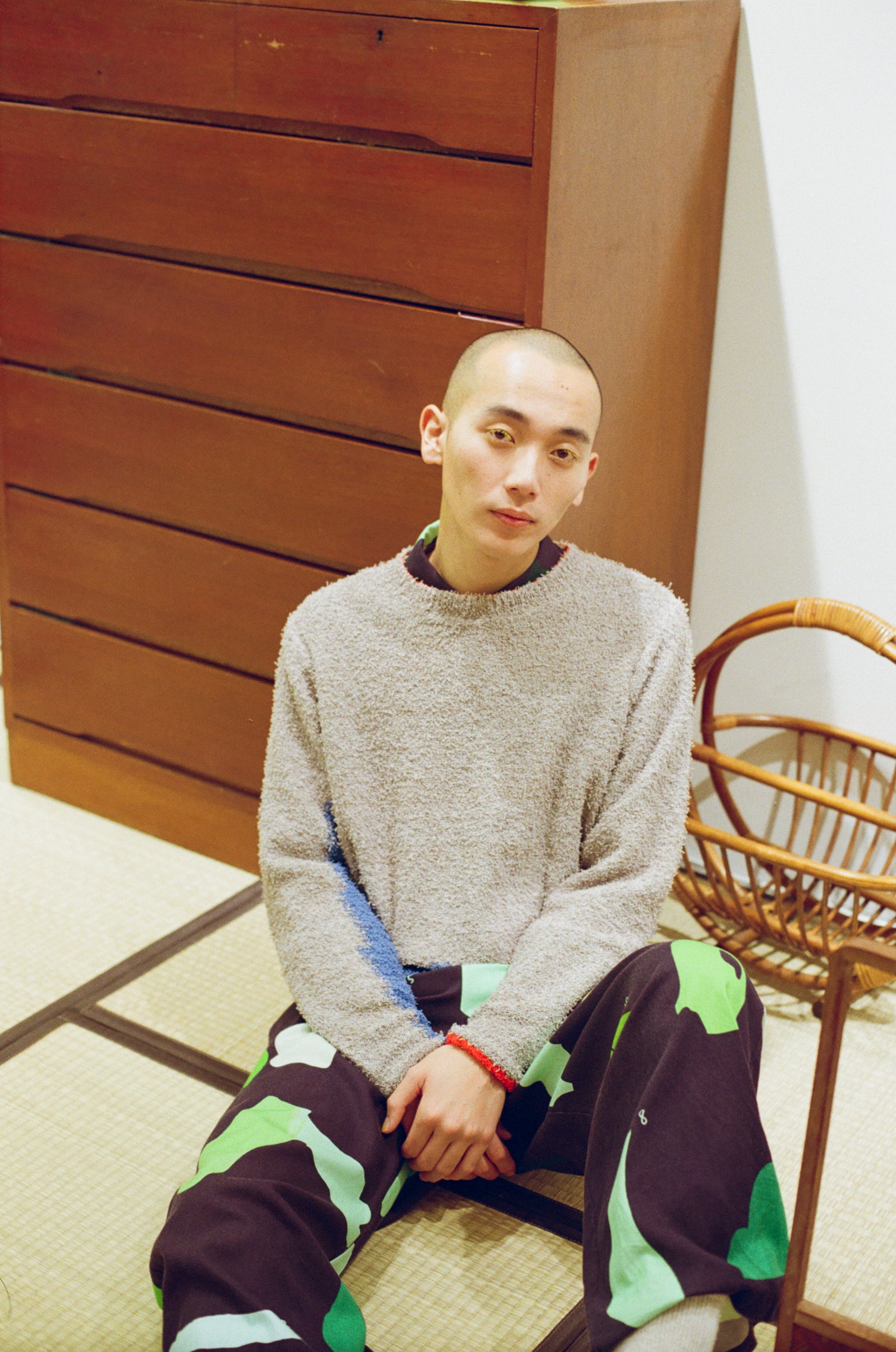 Pamm ニットシャツ 汽水域のバイカラーニット – pamm.officialstore