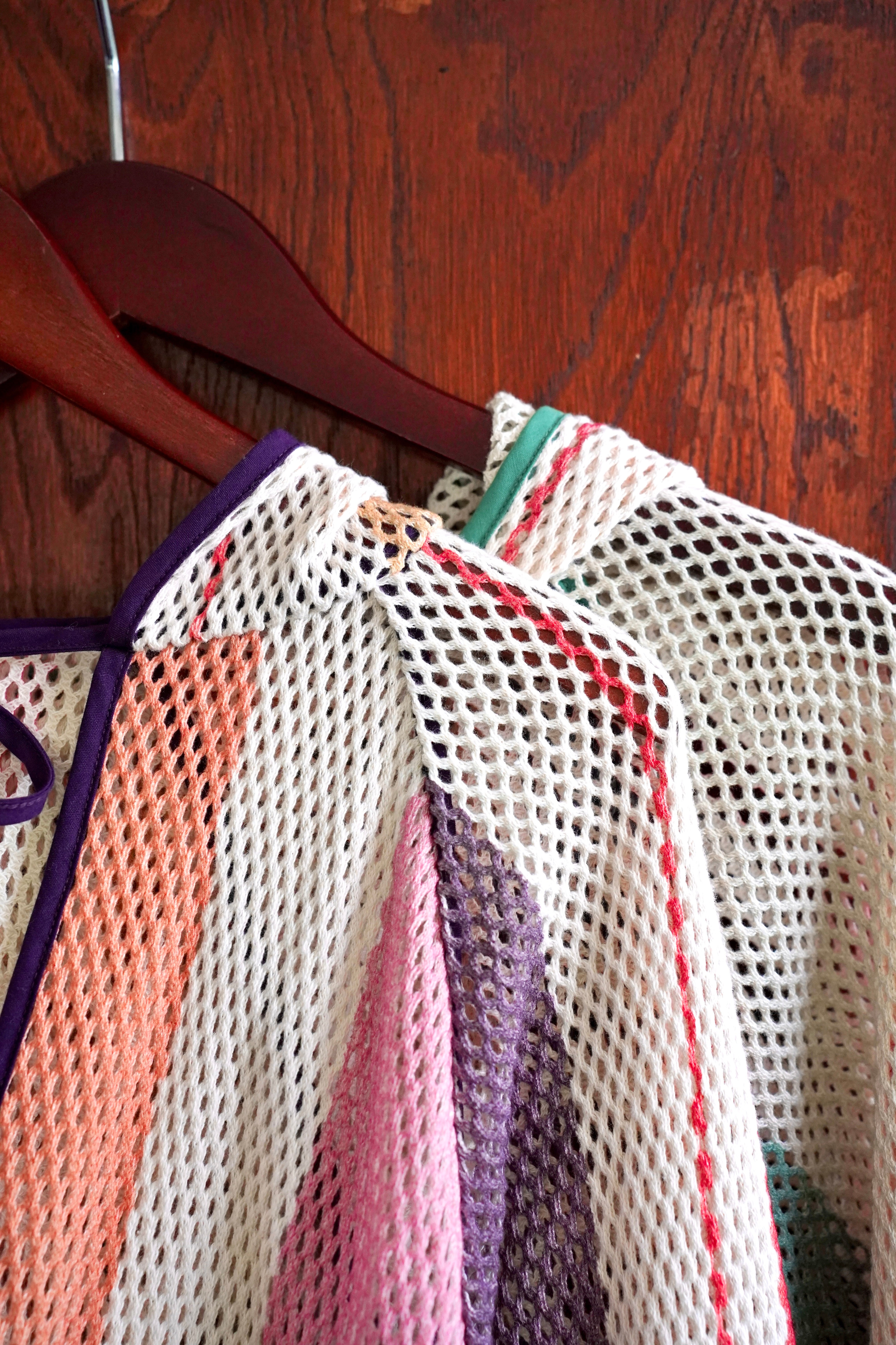 知性のストライプメッシュフーディー – pamm.officialstore