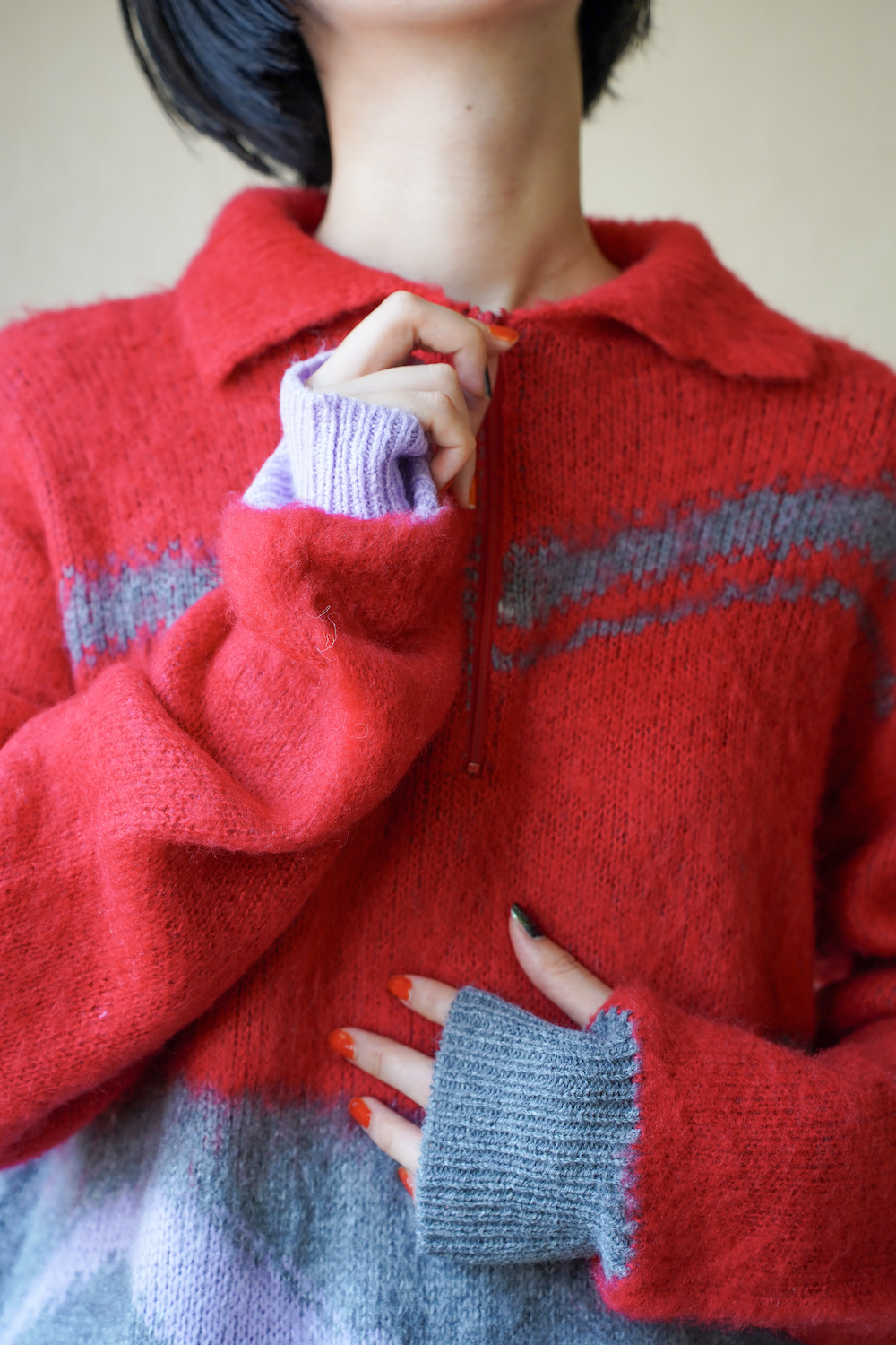 気狂いのハーフジップニット – pamm.officialstore