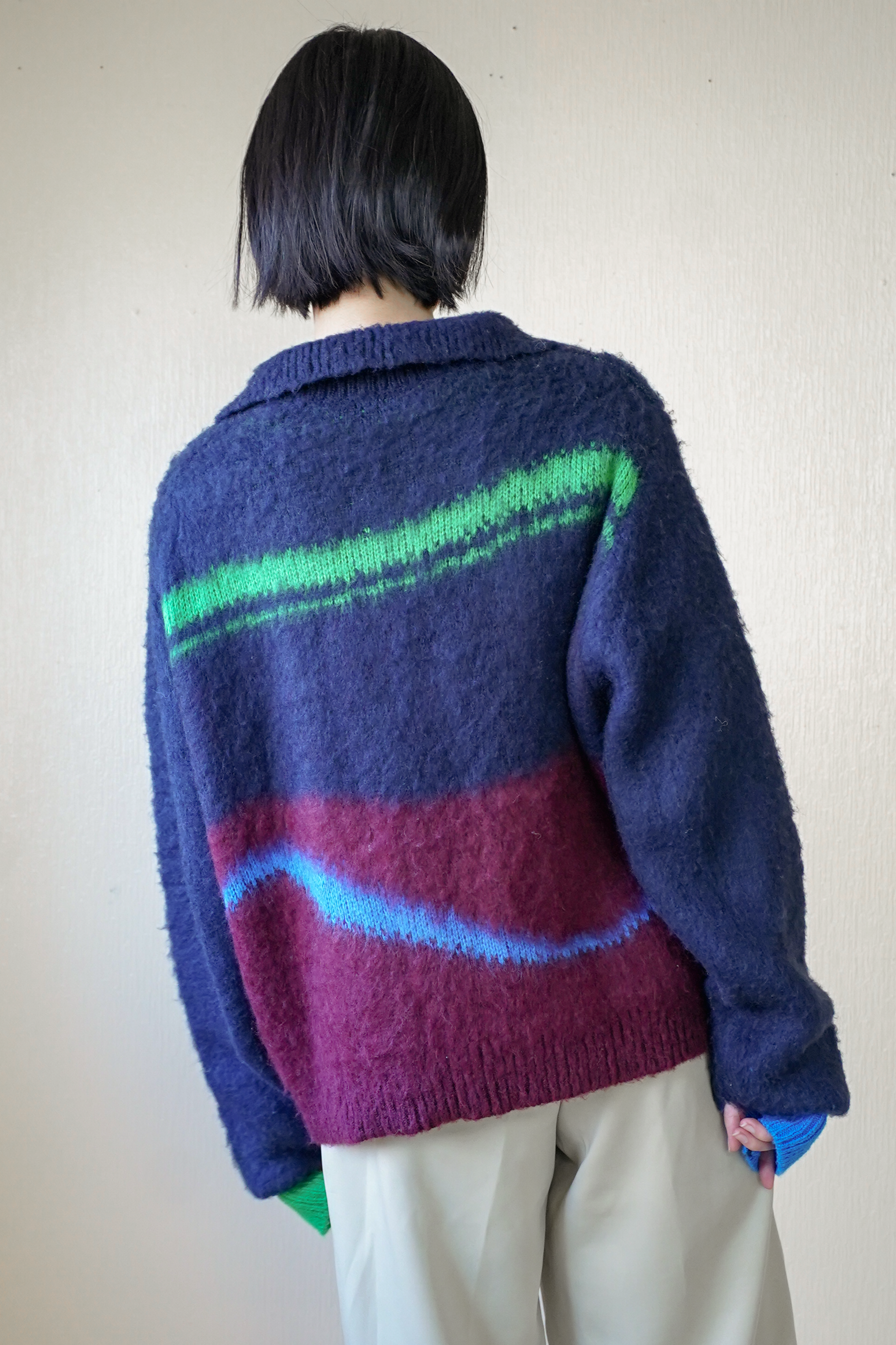気狂いのハーフジップニット – pamm.officialstore 気狂いのハーフジップニット – pamm.officialstore