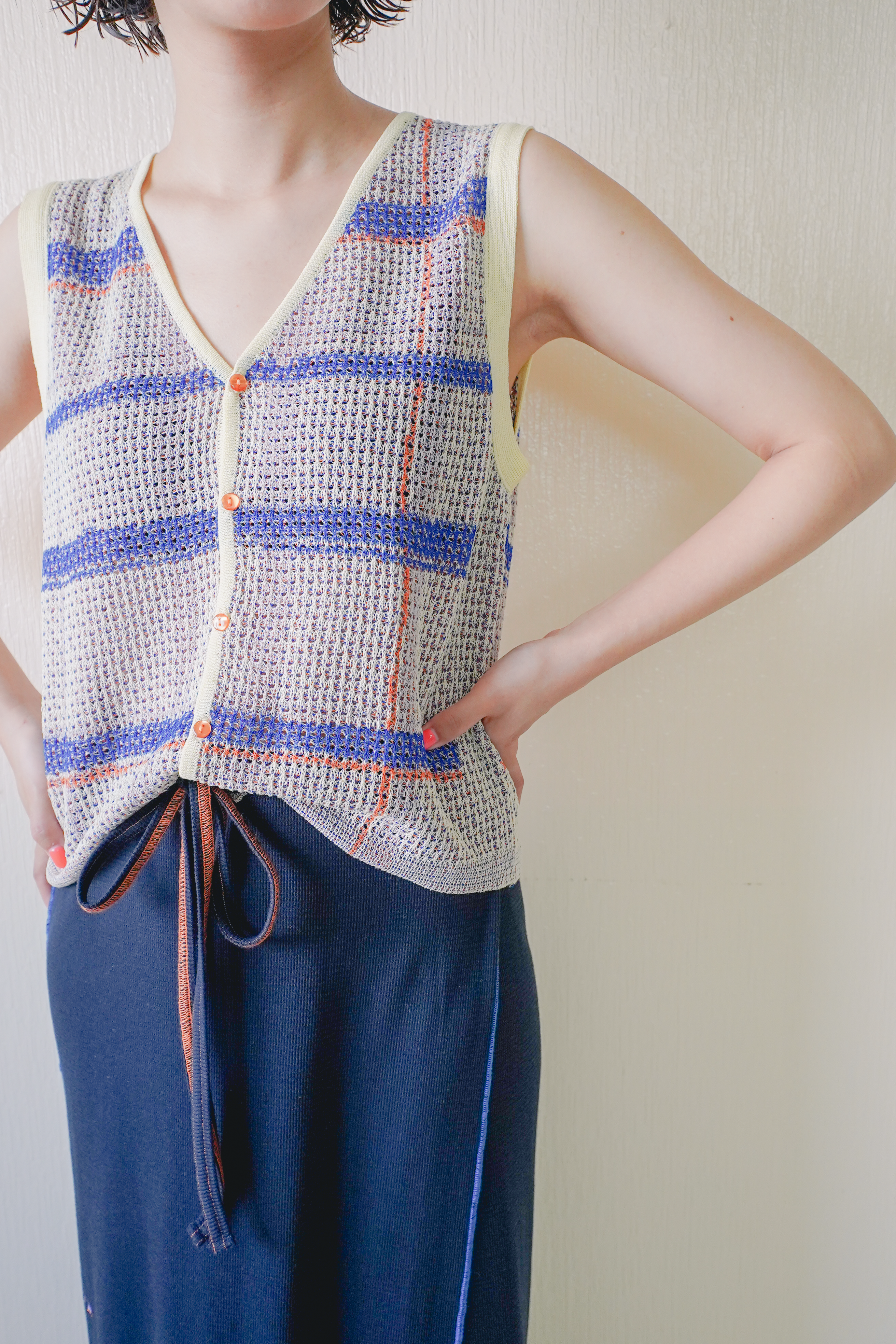 透明な空気のチェックメッシュベスト – pamm.officialstore 透明な空気のチェックメッシュベスト – pamm.officialstore