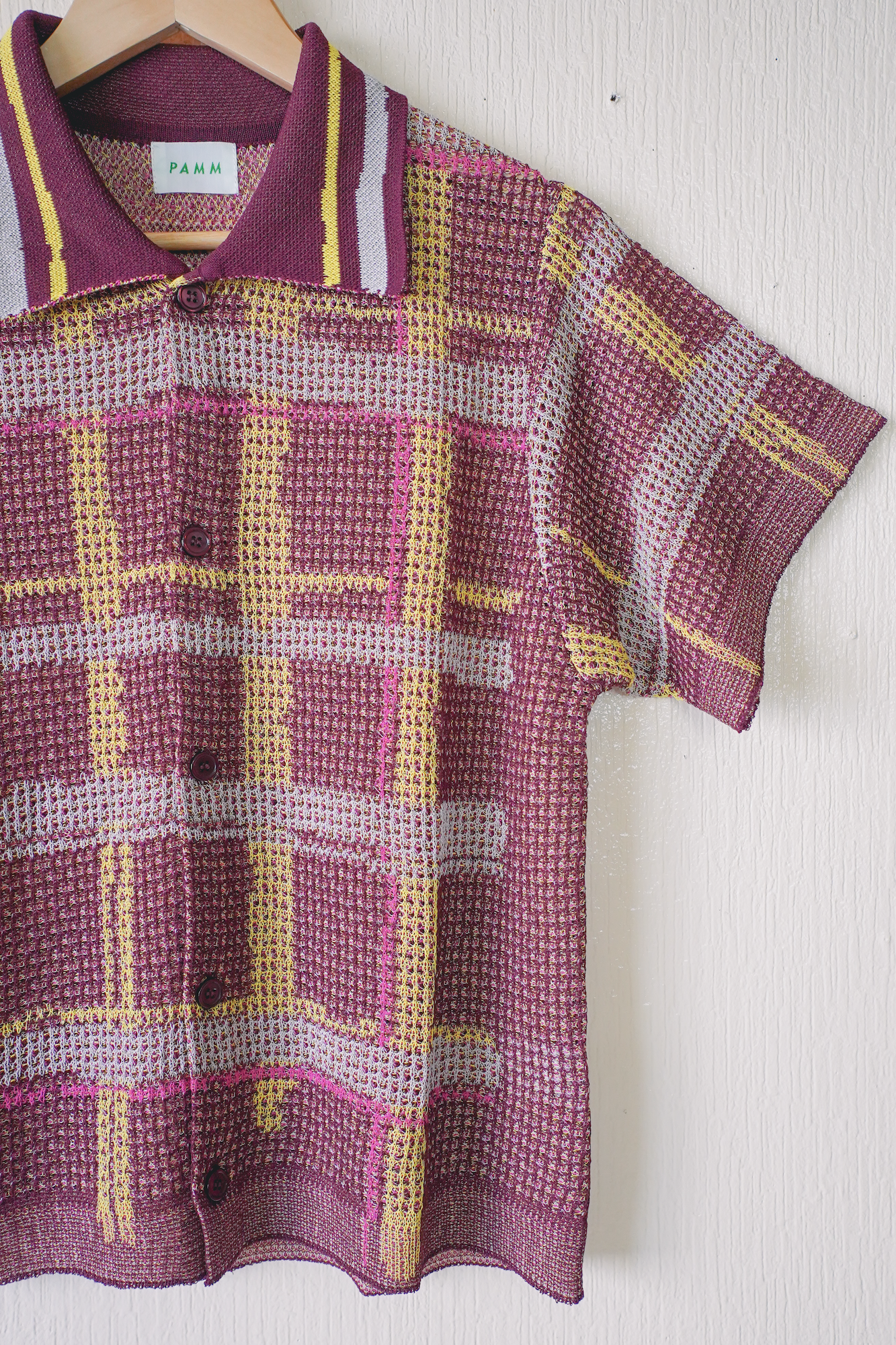 透明な空気のチェックメッシュポロ – pamm.officialstore 透明な空気のチェックメッシュポロ – pamm.officialstore