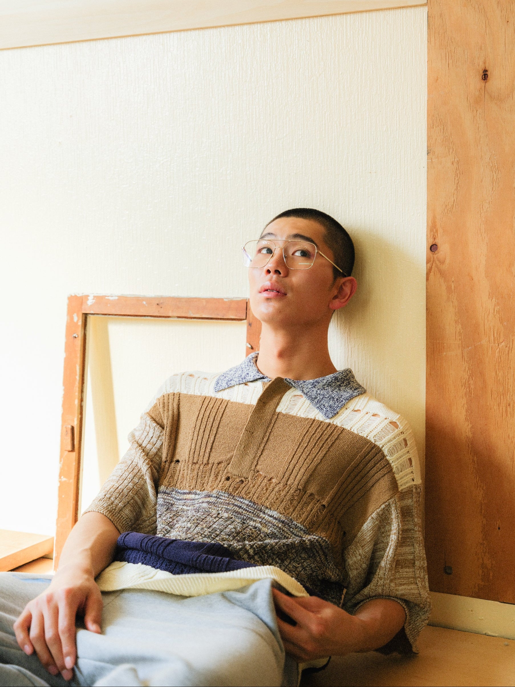 格子のニットポロシャツ – pamm.officialstore