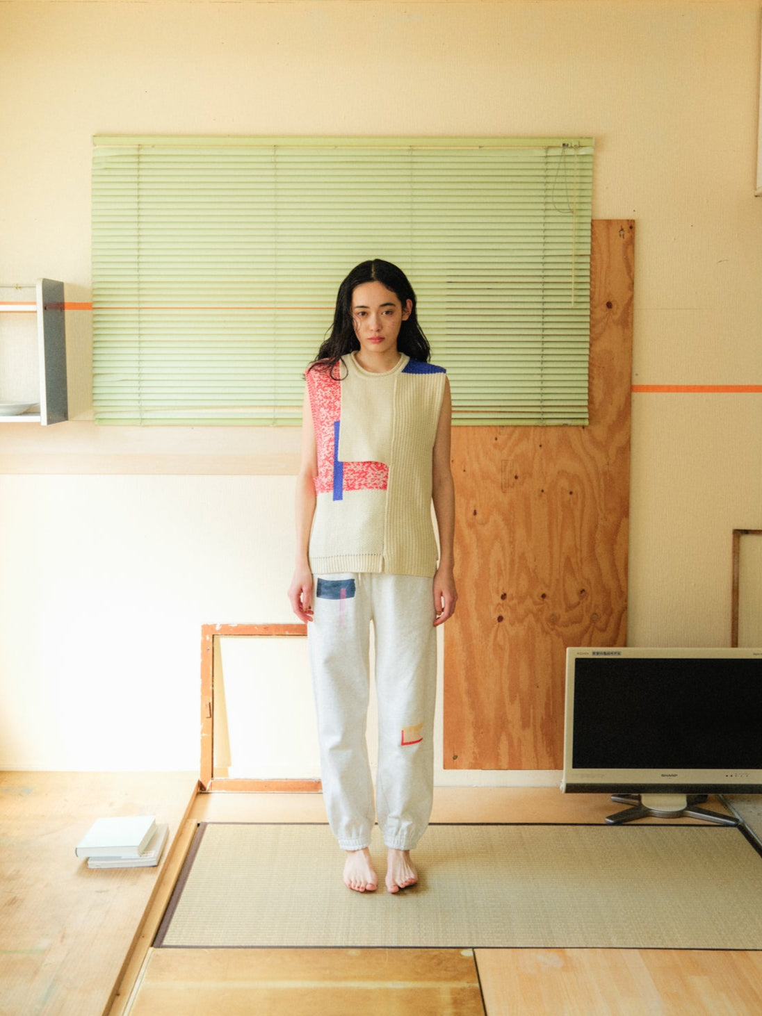 collage knit vest – pamm.officialstore