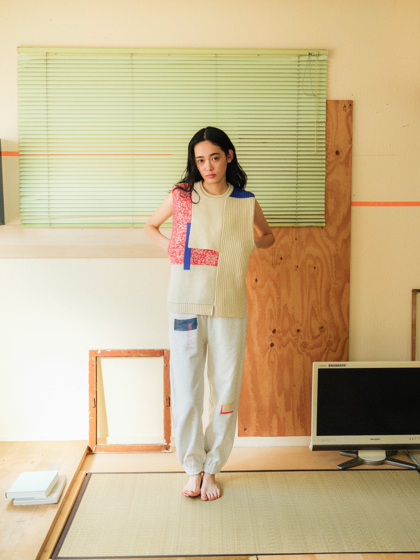 collage knit vest – pamm.officialstore