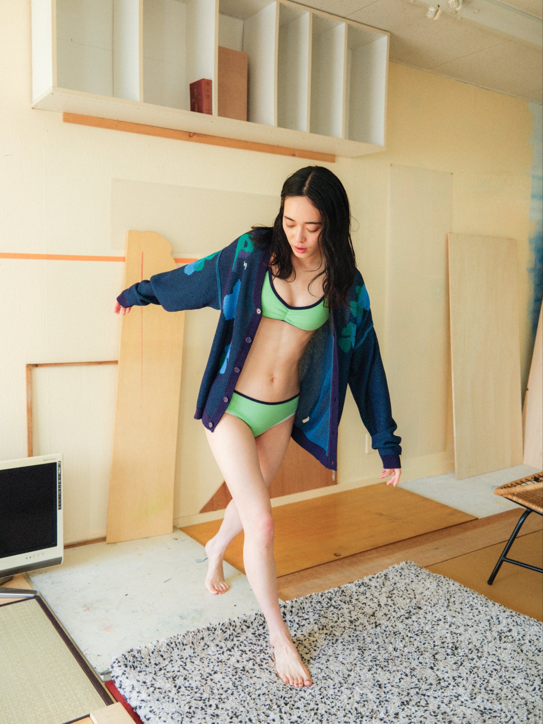 紙絵花のメッシュカーディガン – pamm.officialstore
