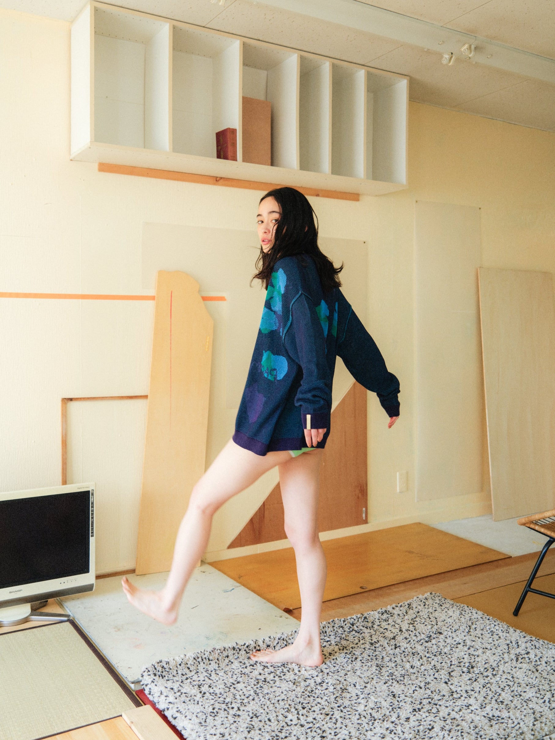 紙絵花のメッシュカーディガン – pamm.officialstore