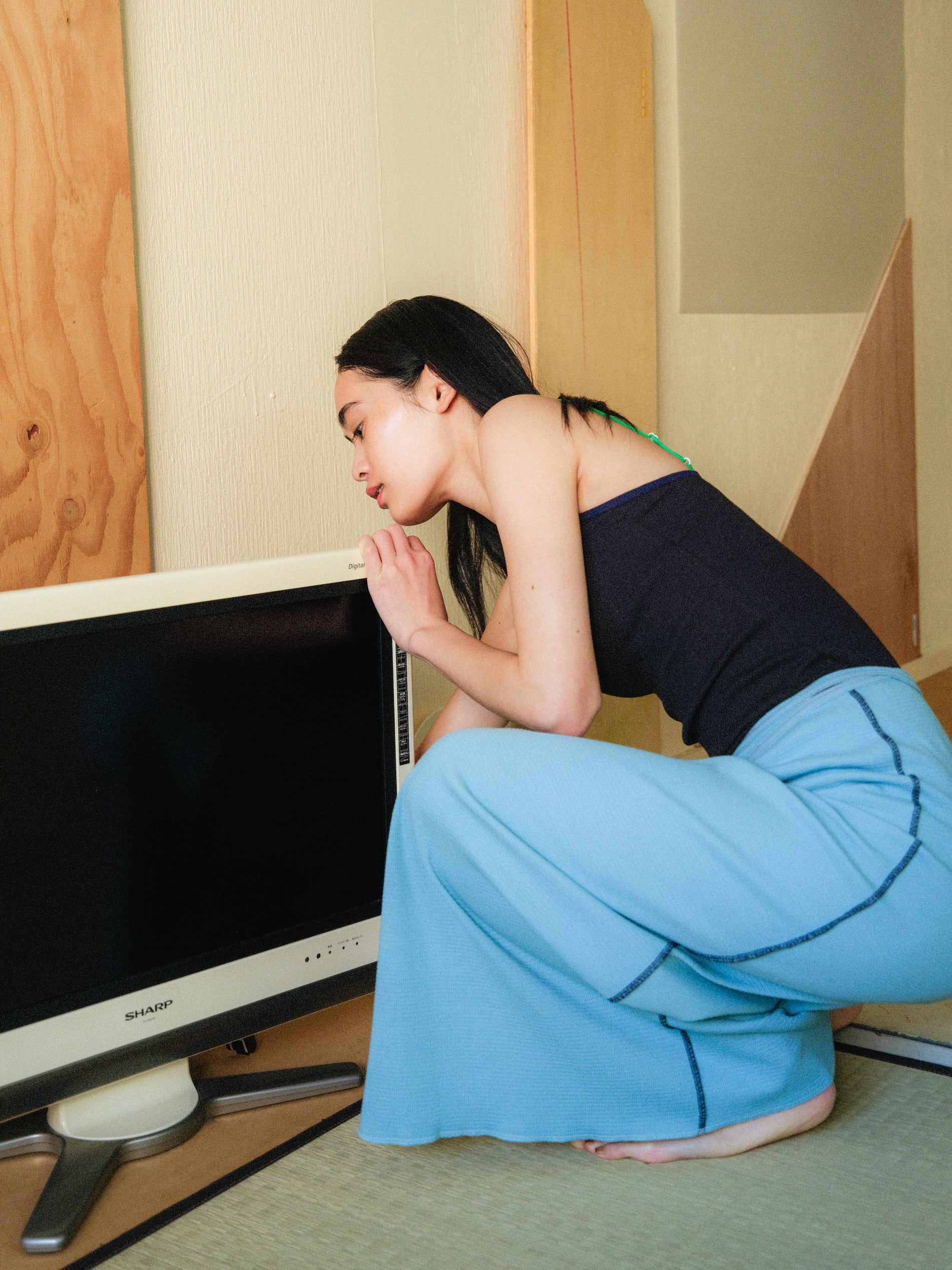 PAMMパムのラップスカート NAVY PAMMのラップスカート – pamm.officialstore