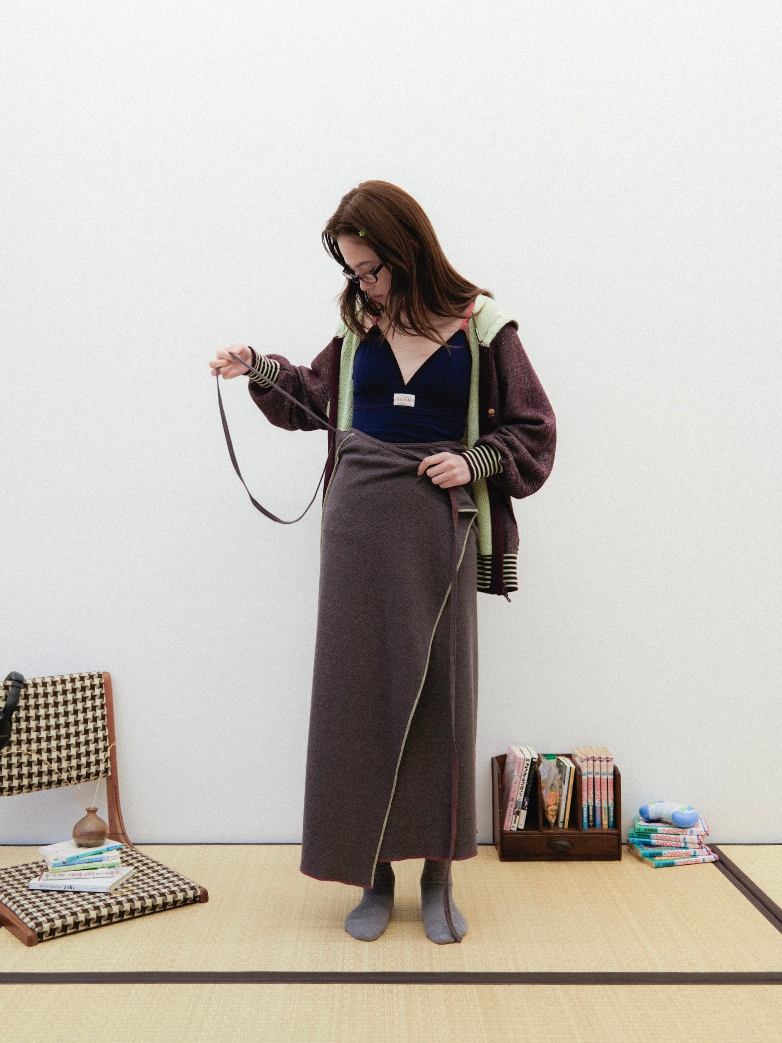 【PAMM】ラップスカート　ネイビー PAMMのラップスカート – pamm.officialstore