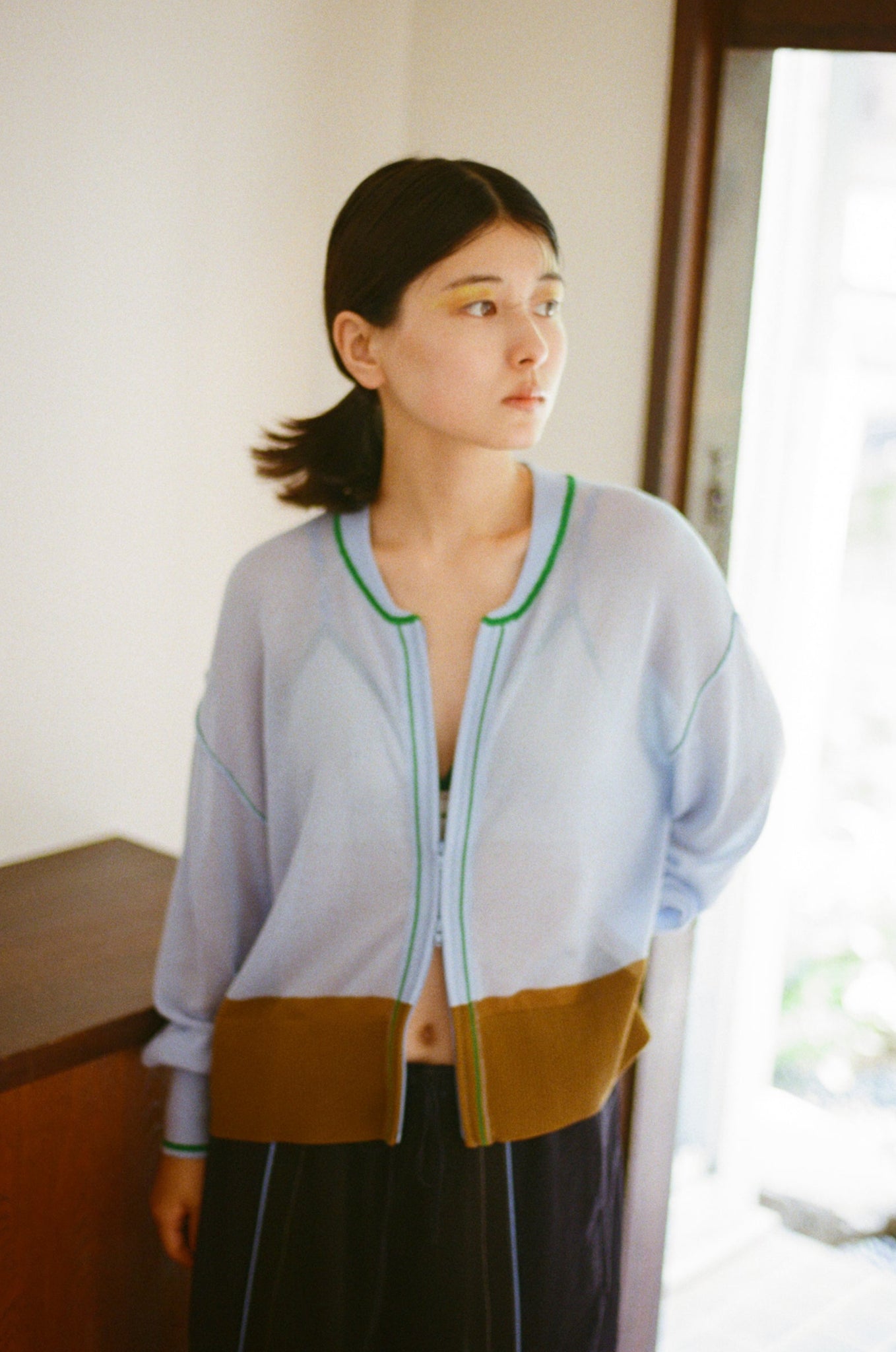 see-through zip tops