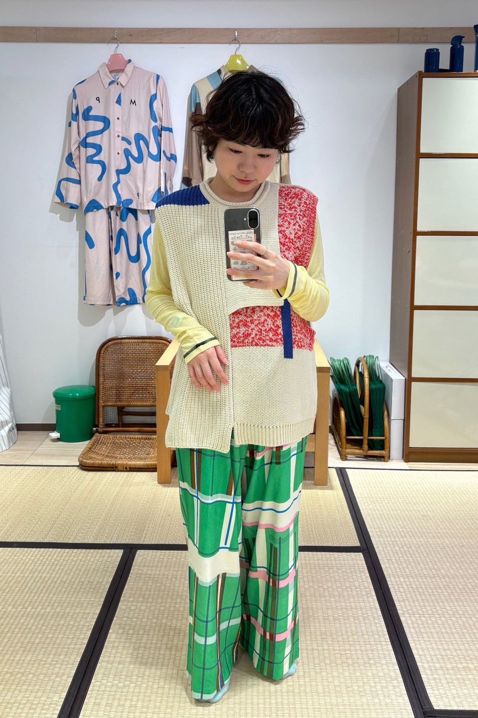 collage knit vest – pamm.officialstore