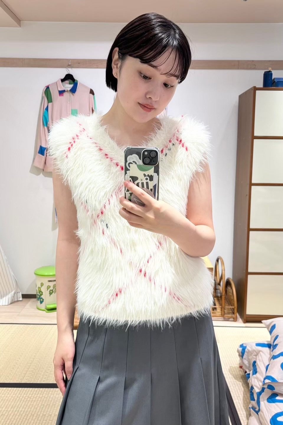 けものがれのシャギーニットベスト – pamm.officialstore