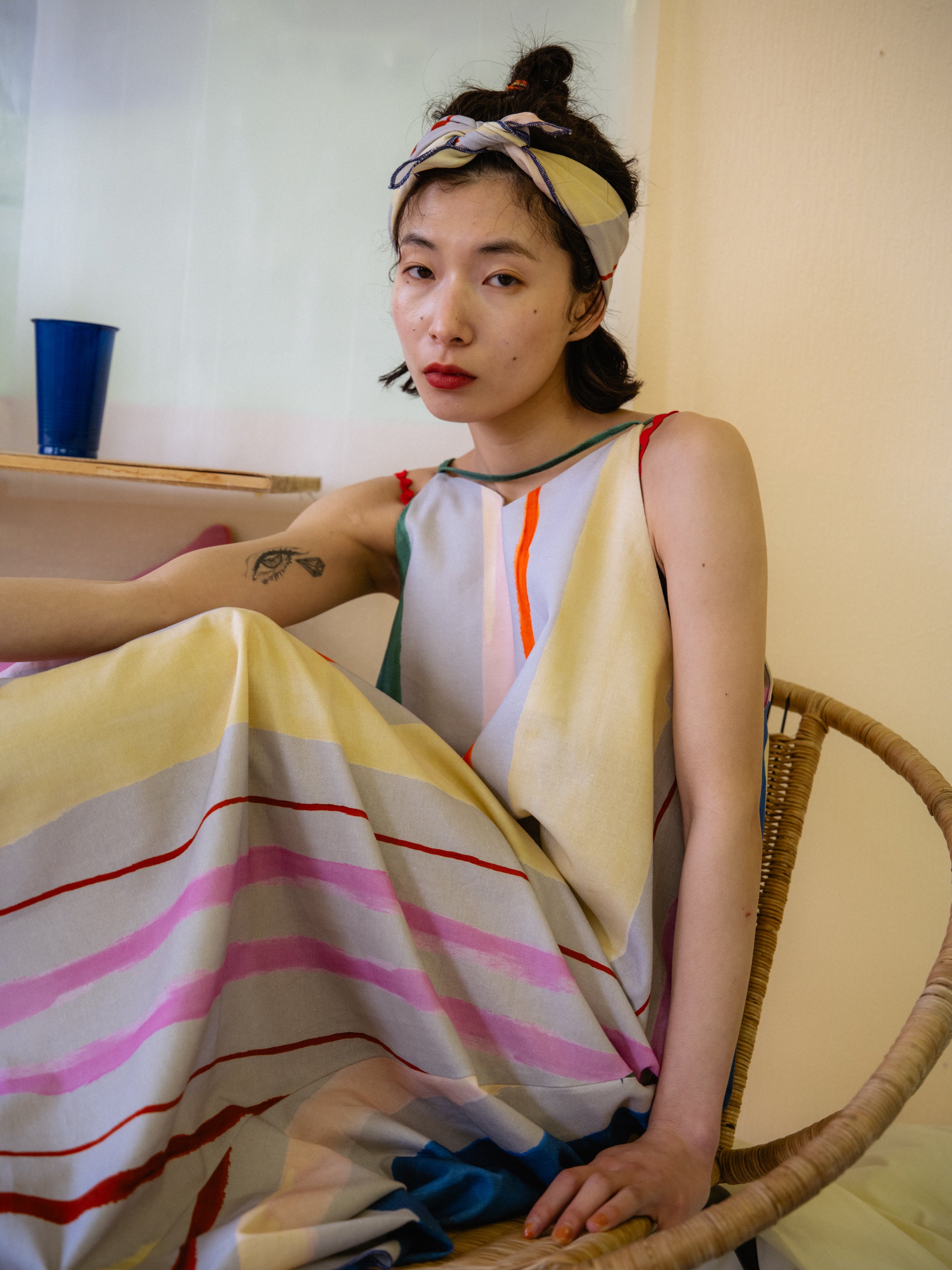 pamm 知性のストライプキャミワンース 知性のストライプキャミワンピース – pamm.officialstore