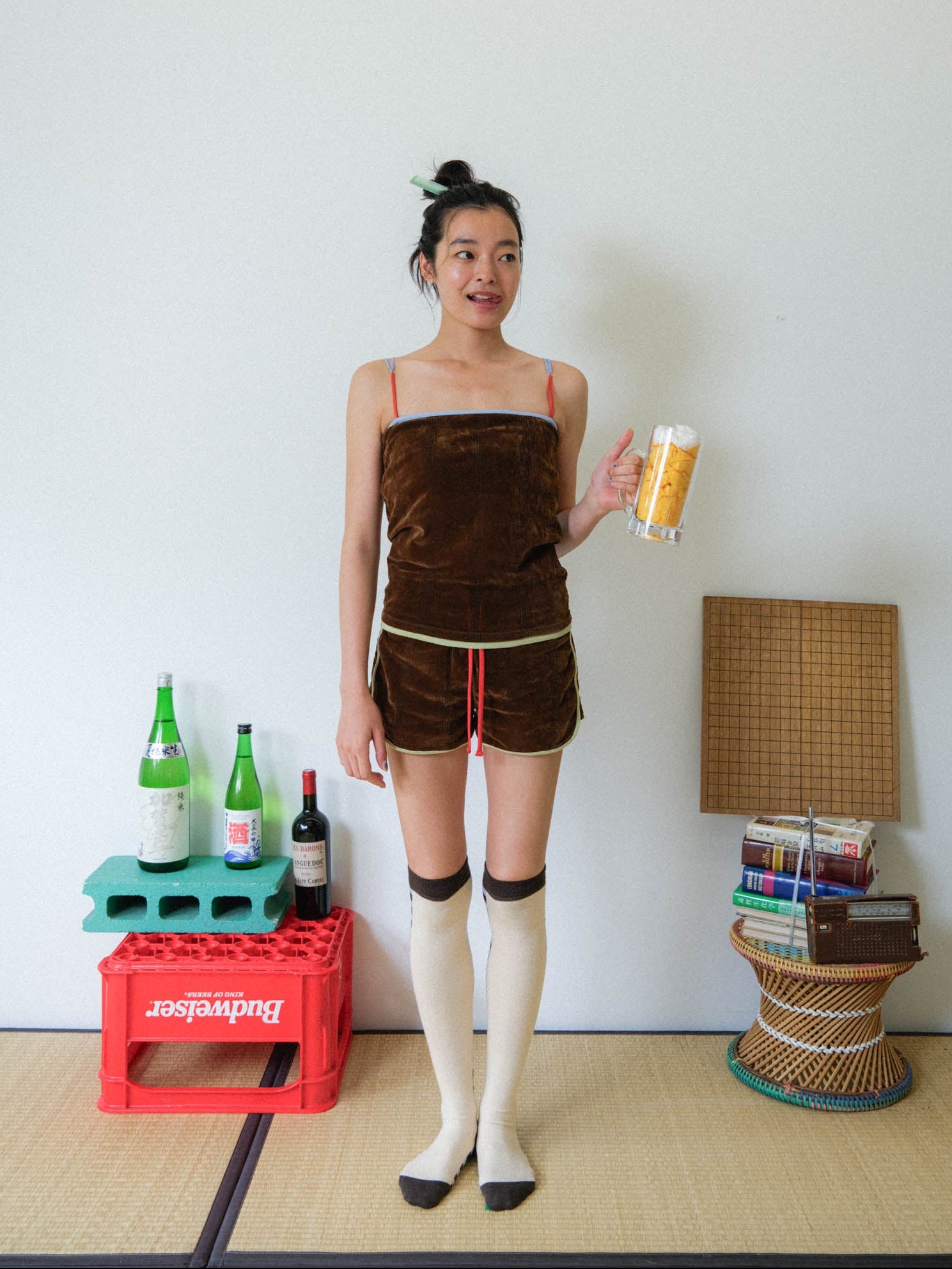 【PAMM】シアーベロアチューブトップ&ショートパンツセット(定価約2万) Robert.P.Miller for PAMM＞ 日々のシアーベロアショートパンツ – pamm