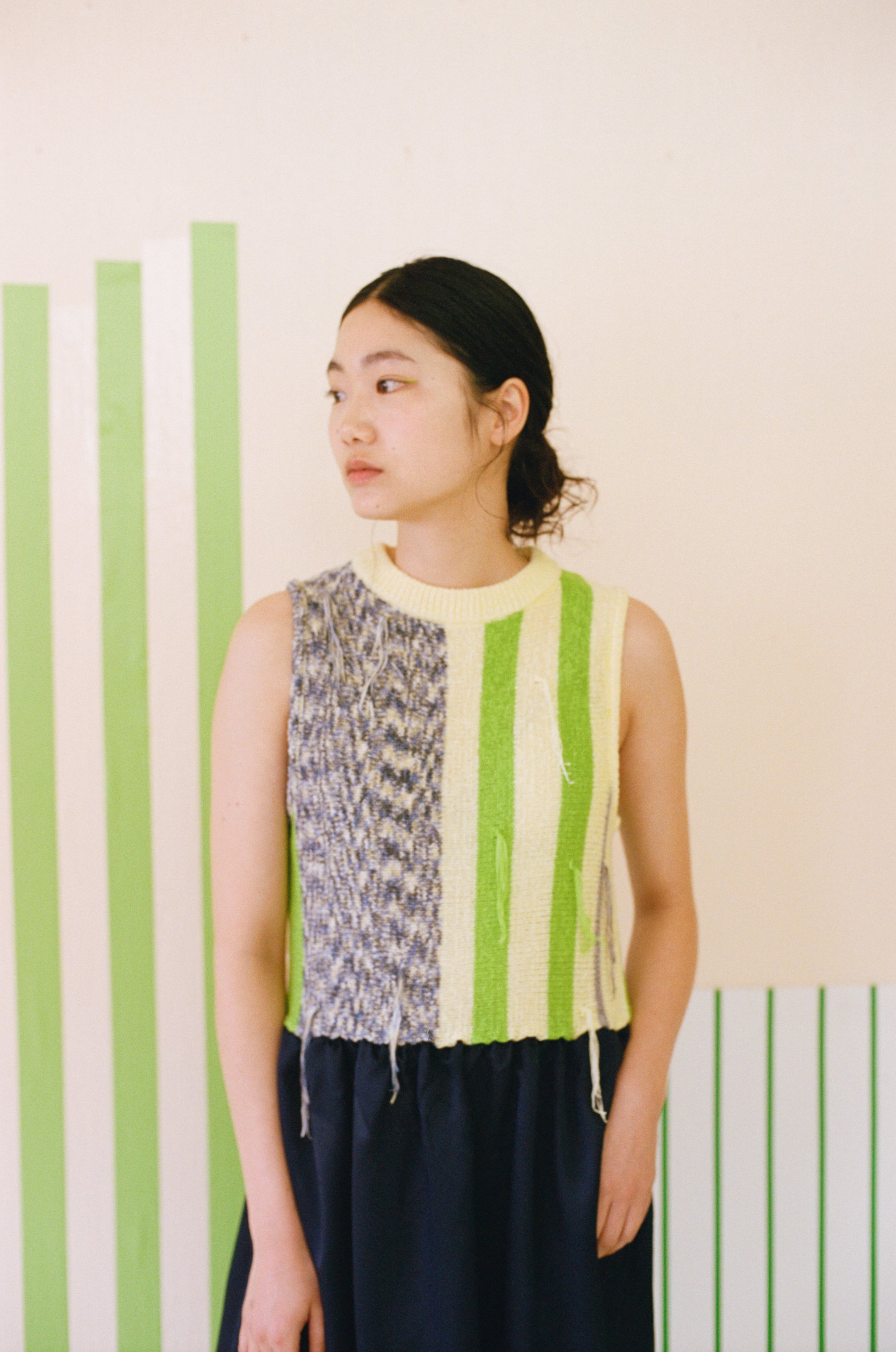 PAMM 知性のストライプキャミワンピース 知性のストライプキャミワンピース(海中林) – pamm.officialstore