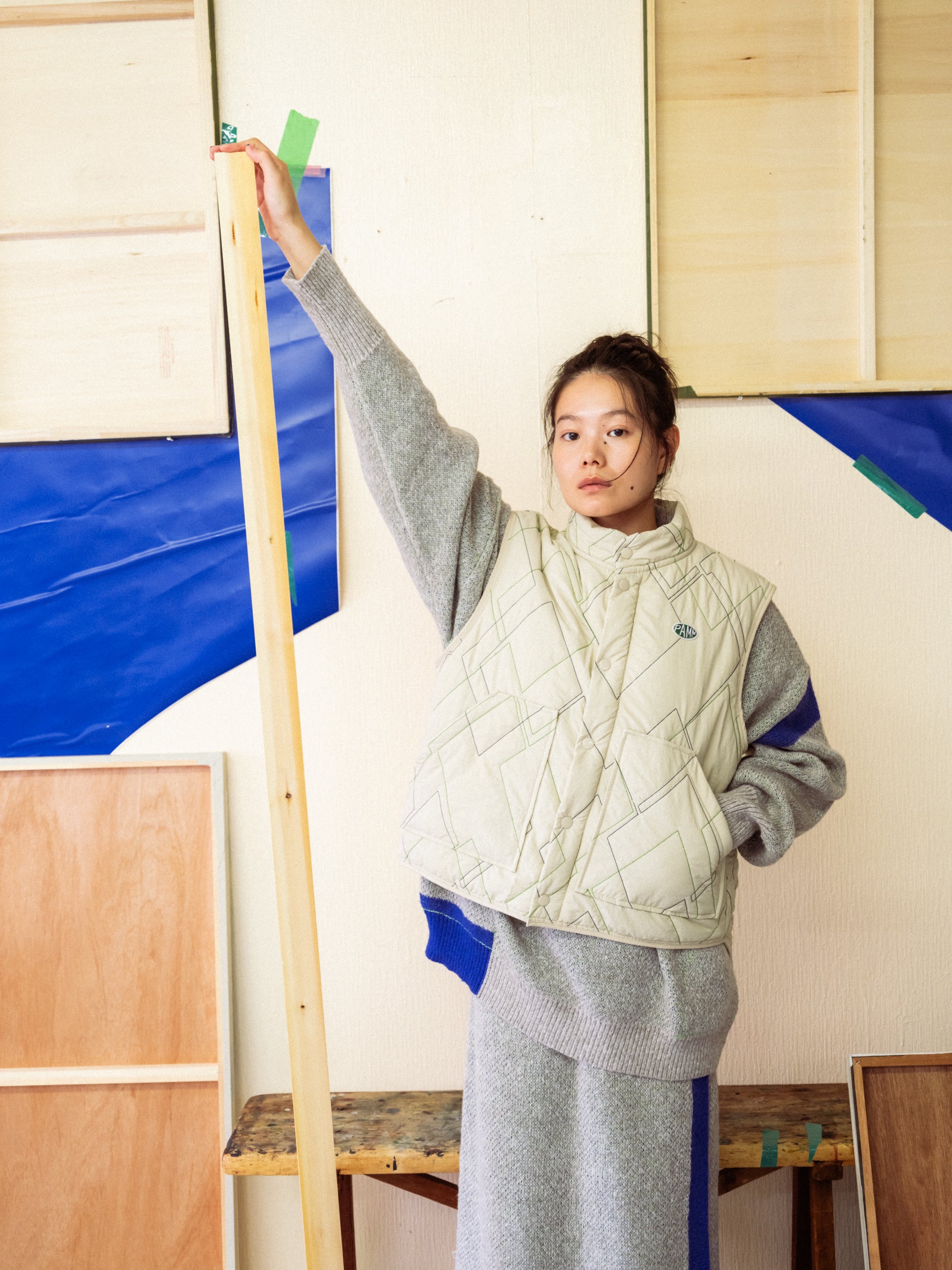 胡桃様専用 ラリーキルトのかけら集めて ゆったり楽ちんベスト