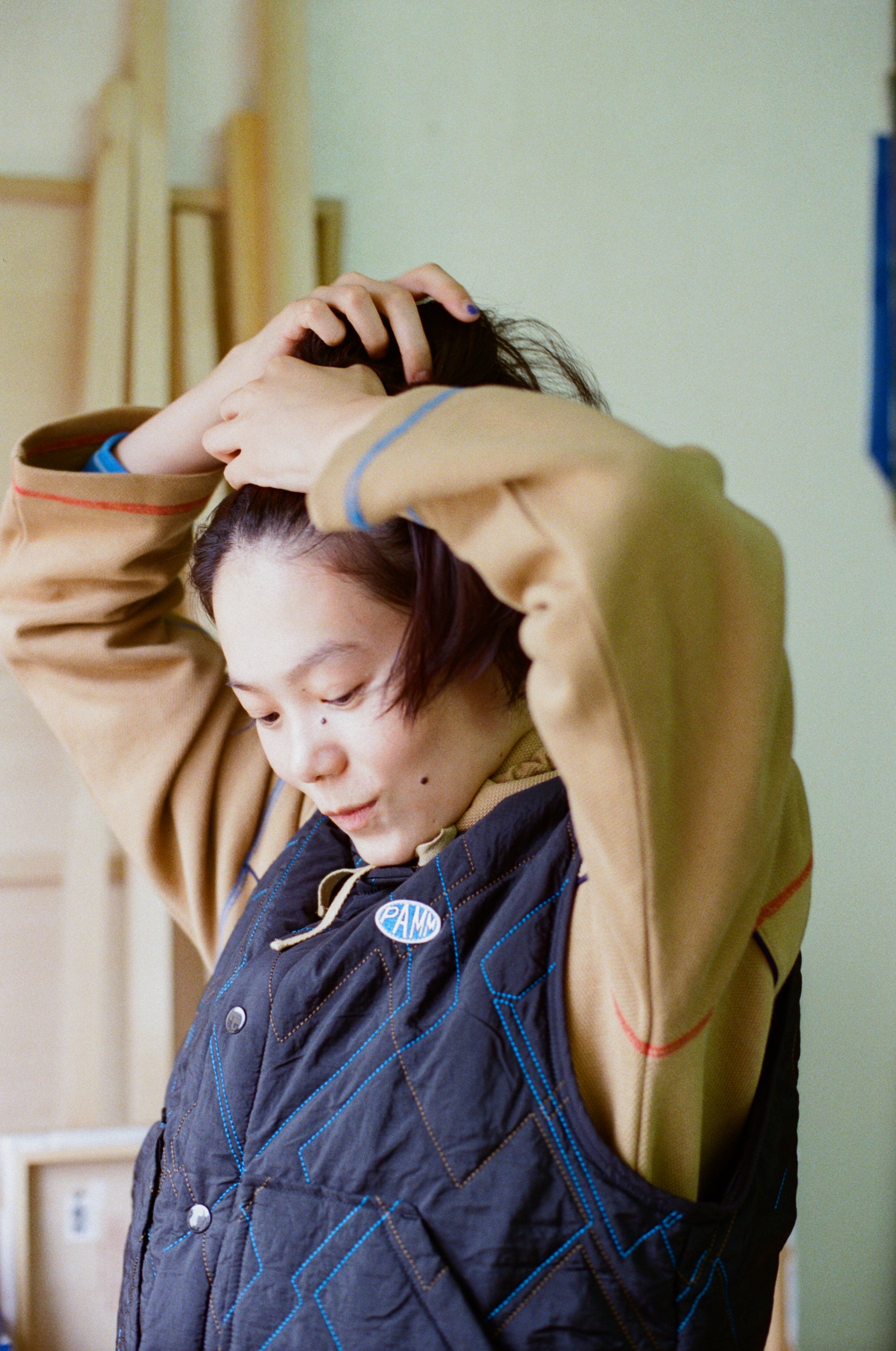 時計じかけのアーガイルキルティングベスト – pamm.officialstore