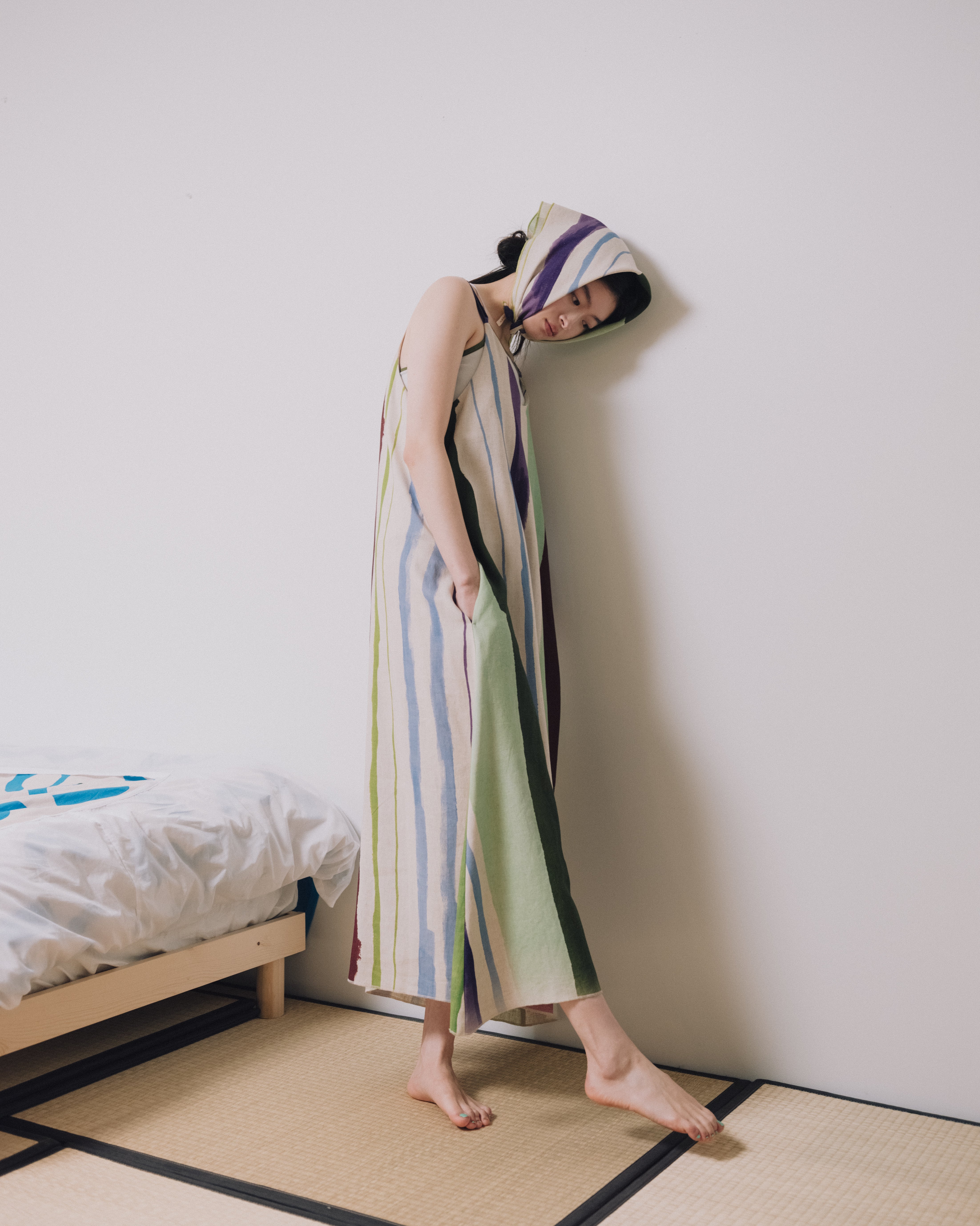 【PAMM】ストライプキャミソールロングワンピース 知性のストライプキャミワンピース – pamm.officialstore