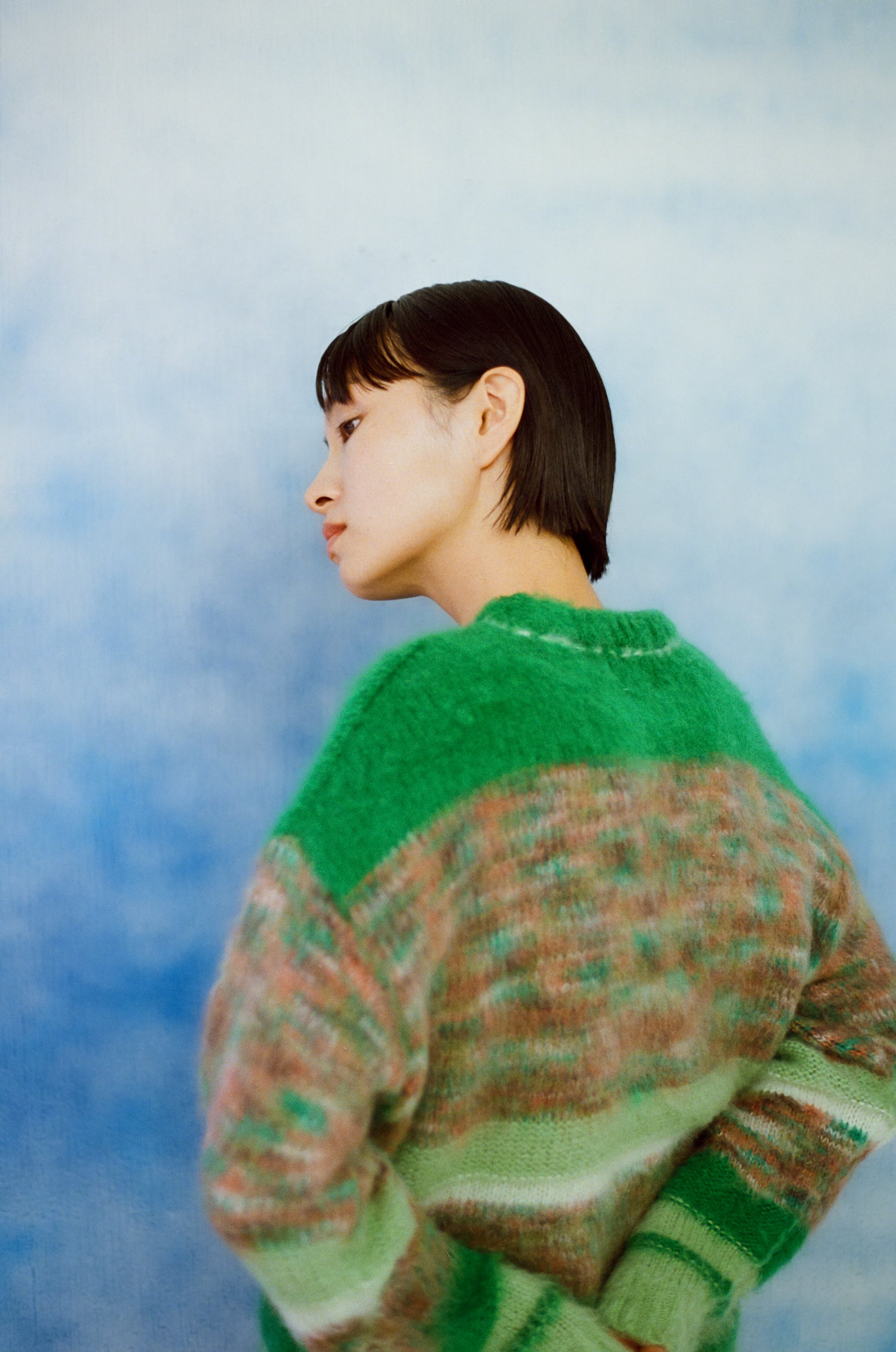 pammニット 透明な空気のチェックジップニット – pamm.officialstore