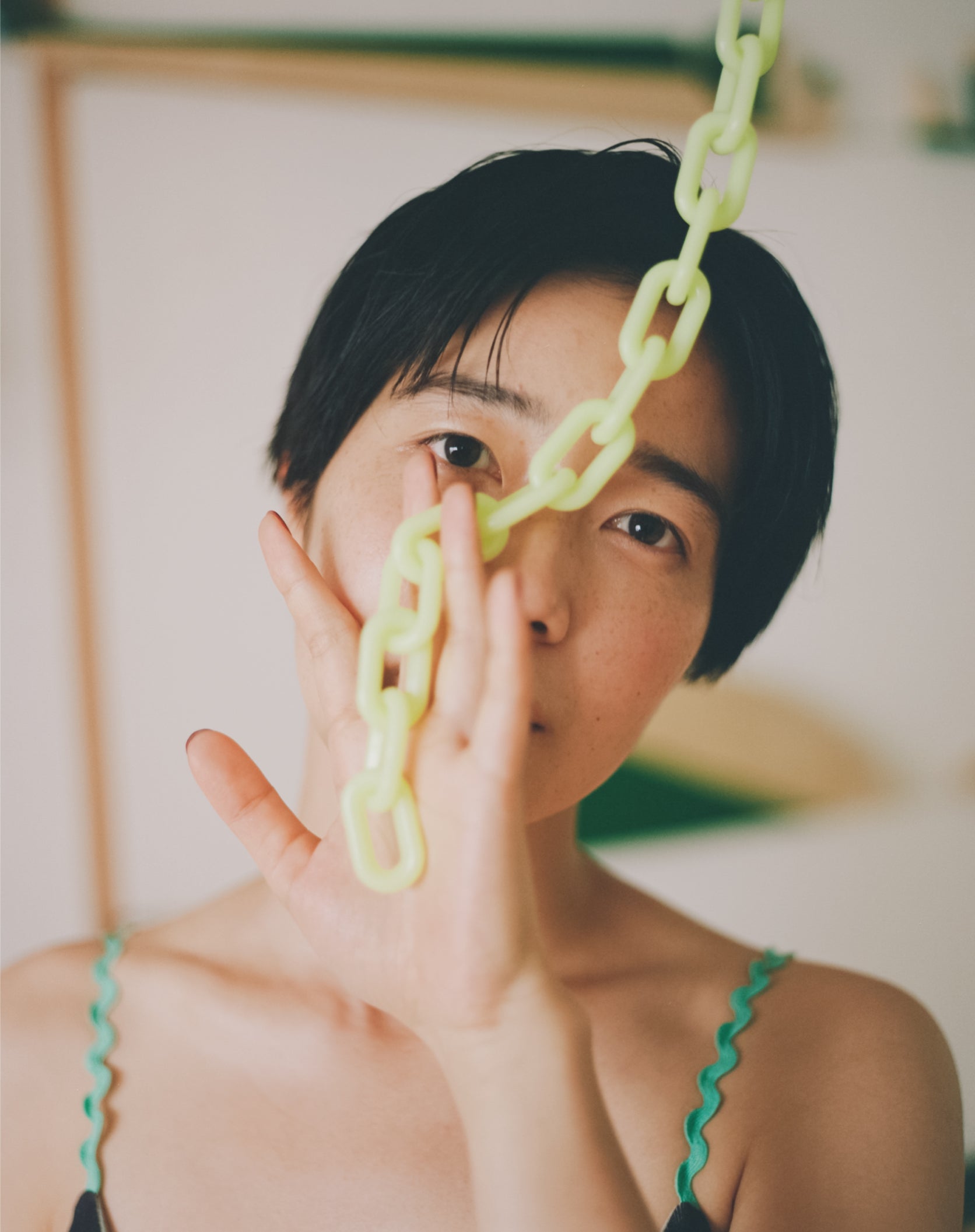 大きく描いた植物のブラ / ショーツset (パンジー) – pamm.officialstore