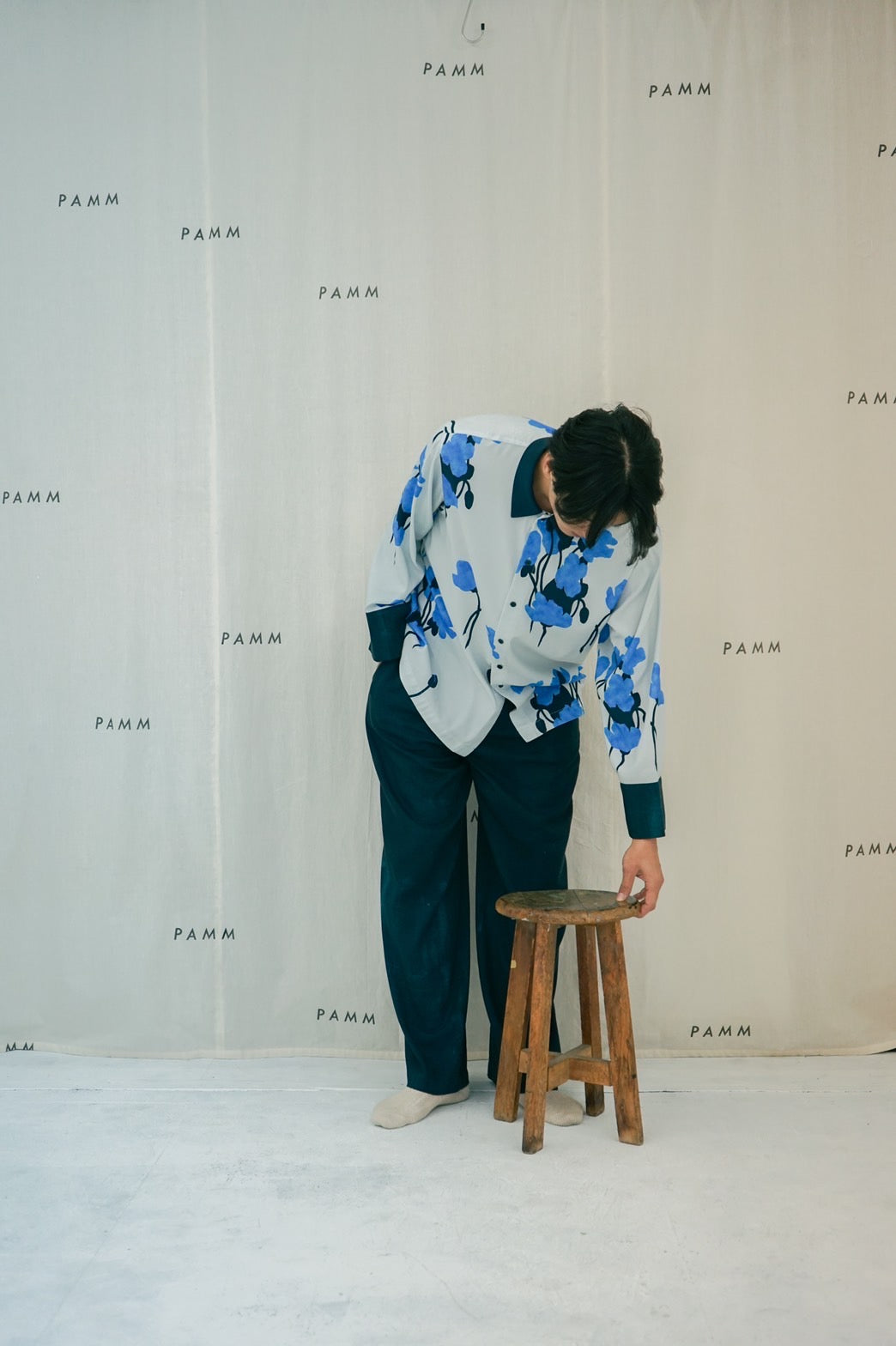 知性の花柄パジャマ(サニーブルー) – pamm.officialstore