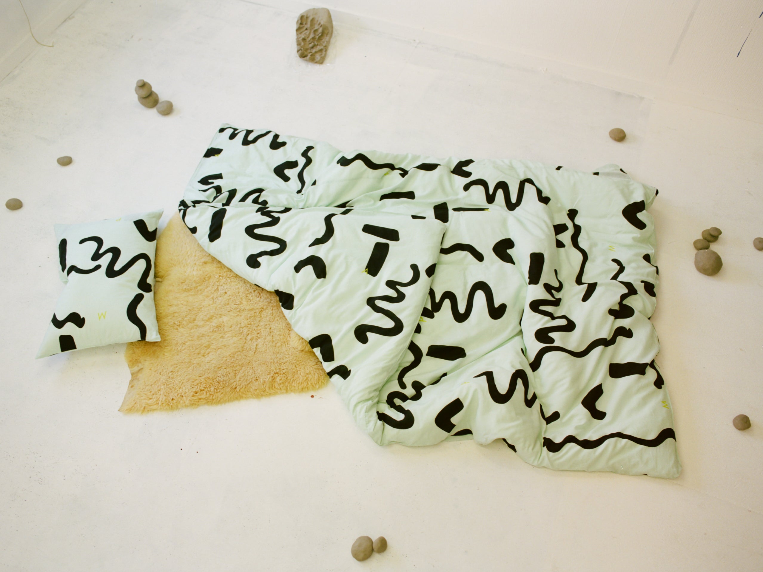 thanks sea pillow case(ミント×ブラック) – pamm.officialstore