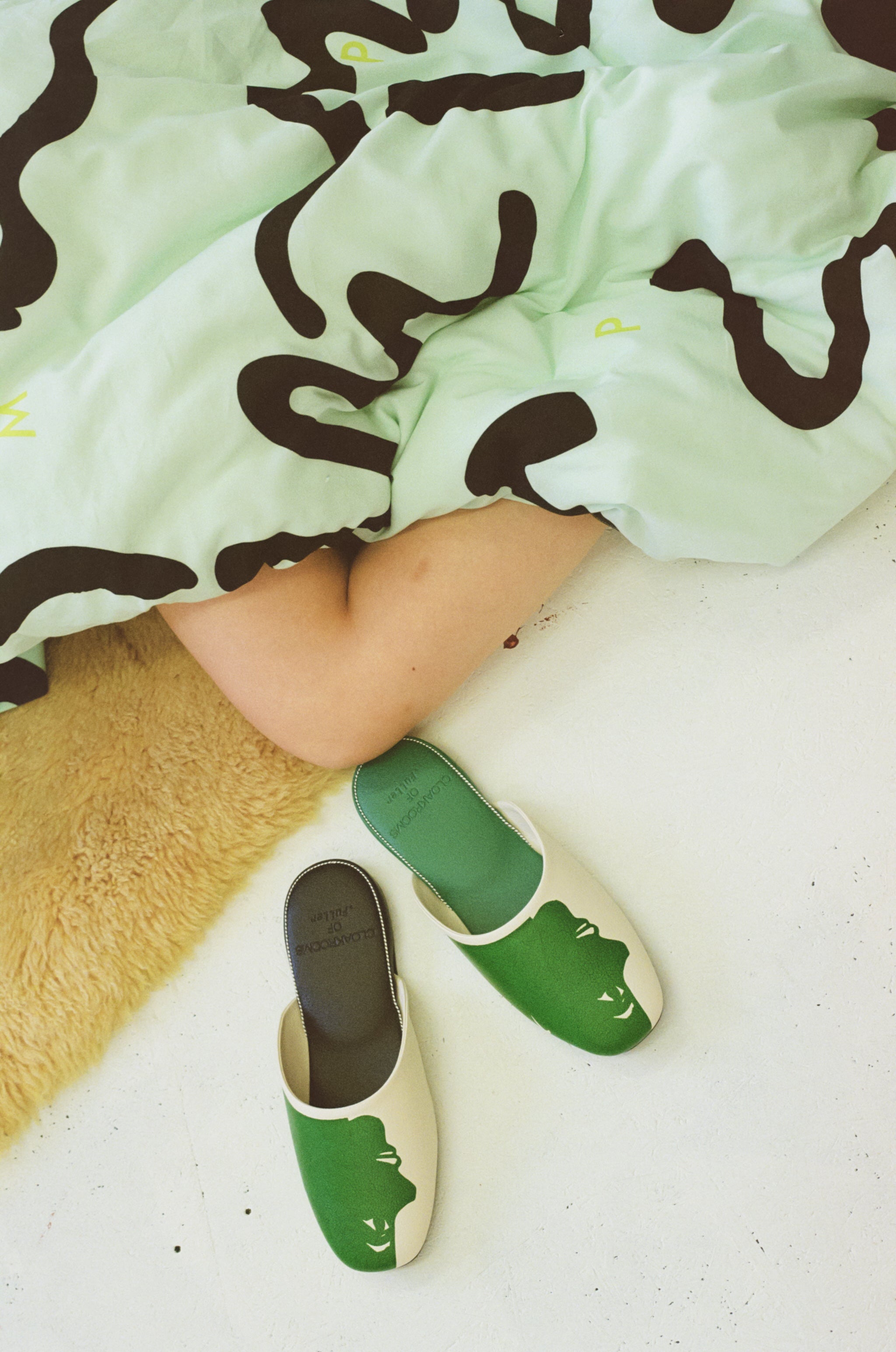 thanks sea duvet cover (セミダブル)(ミント×ブラック) – pamm