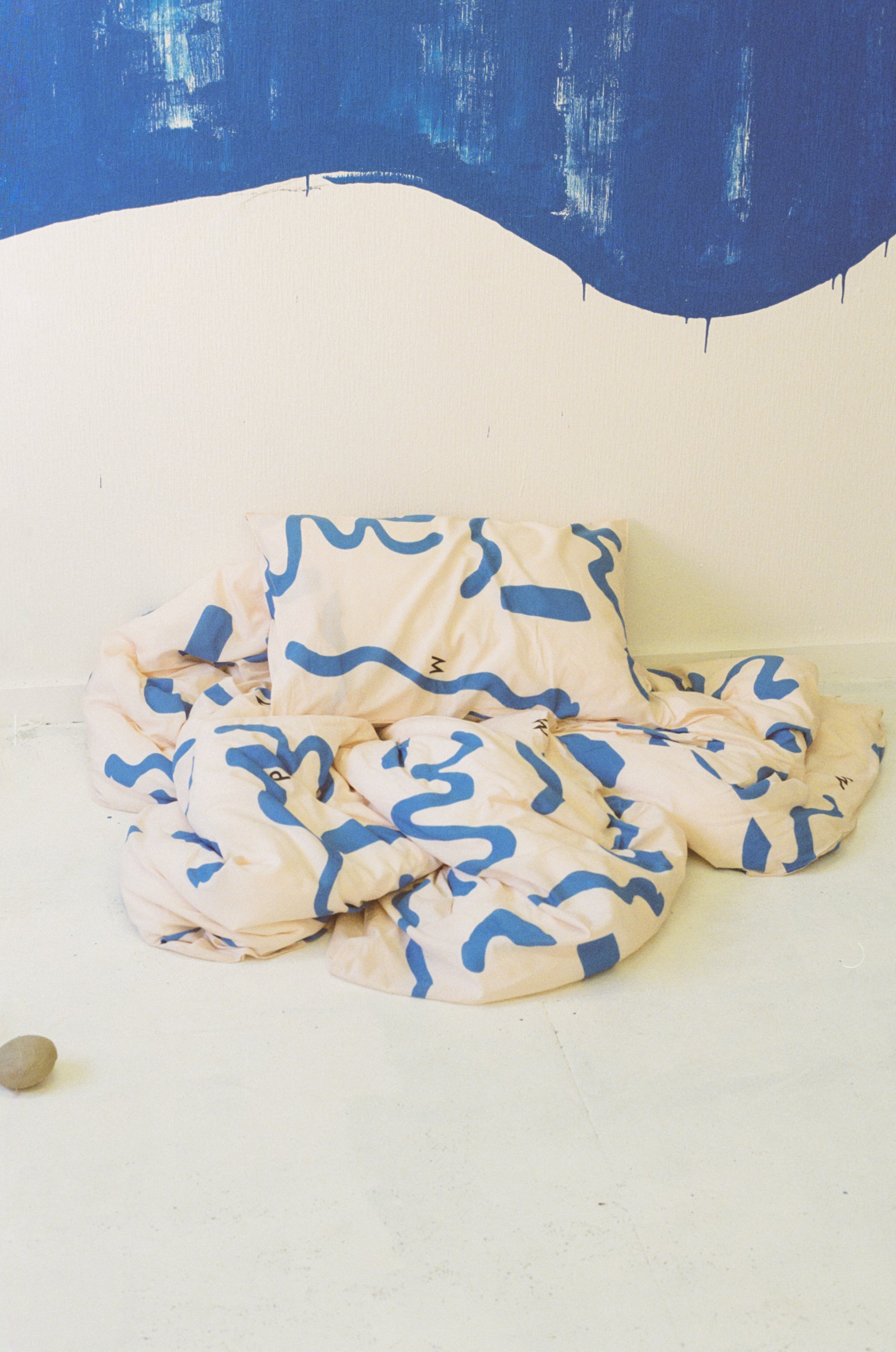 thanks sea duvet cover (ダブル)(クリーム×ブルー) – pamm.officialstore