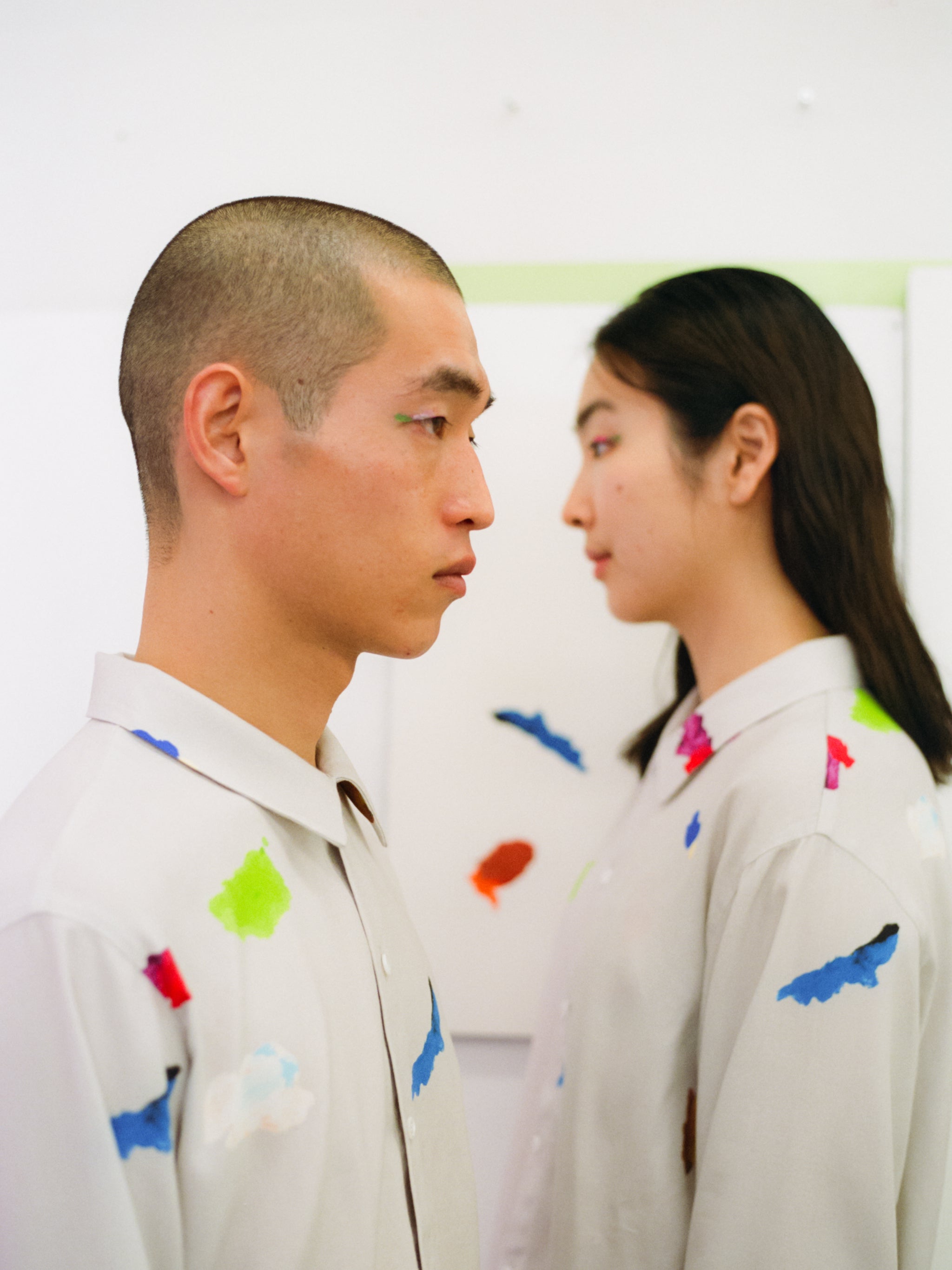 PAMM◆ニット・セーター(薄手)/FREE/アクリル/BLU/pm1117 気狂いのハーフジップニット – pamm.officialstore