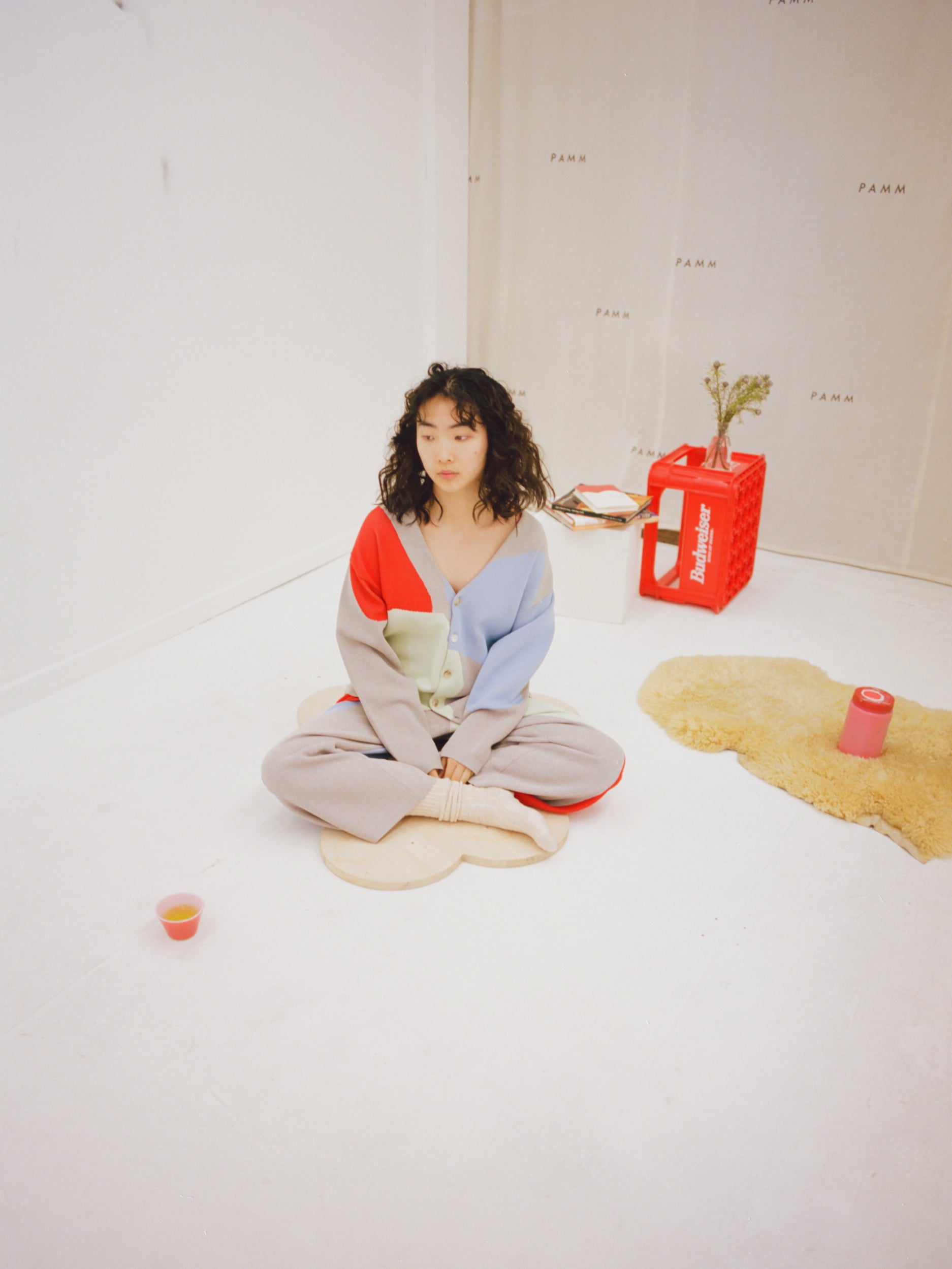 thanks fruits knit cardigan(グレー) – pamm.officialstore