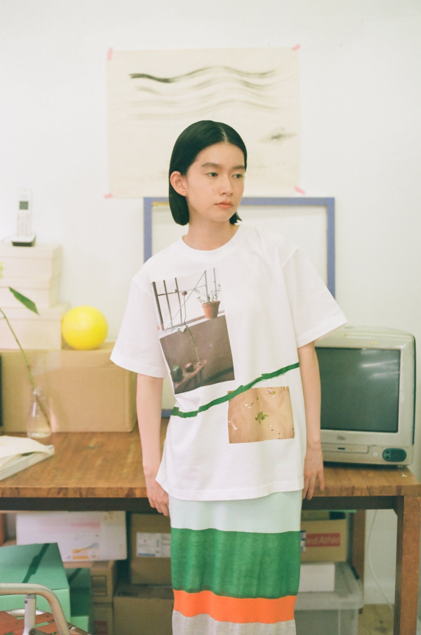 PAMM Tシャツカットソー網点シースルーロンT - Tシャツ/カットソー(七 
