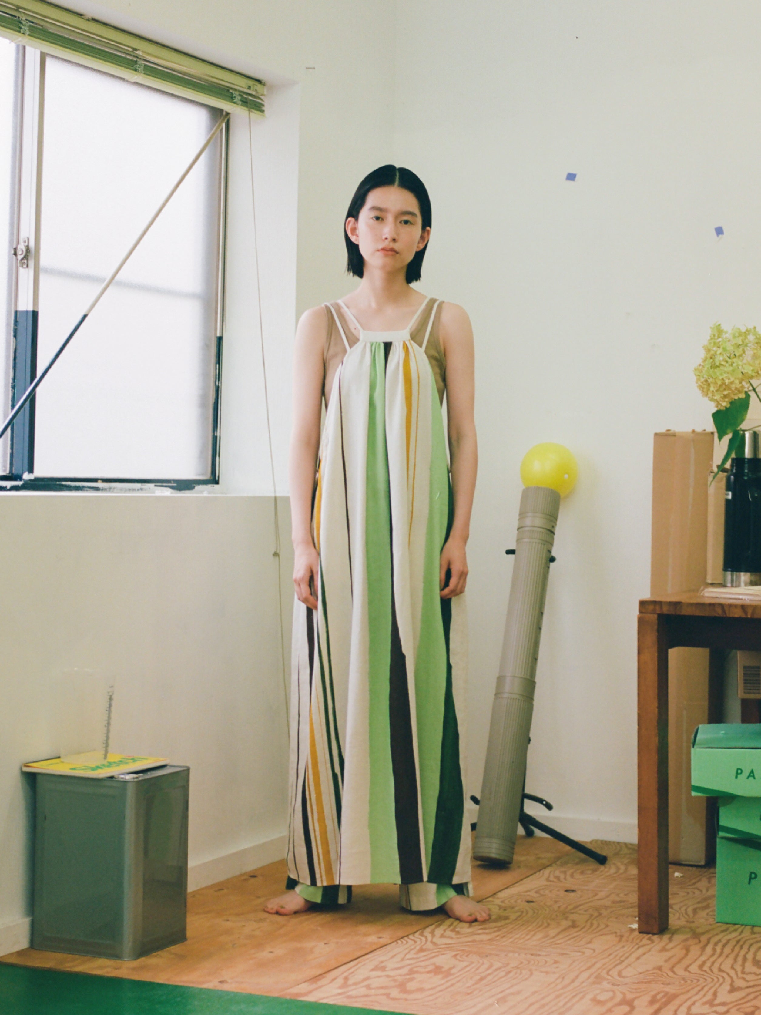 Pamm 知性のストライプパンツ(海中林)
